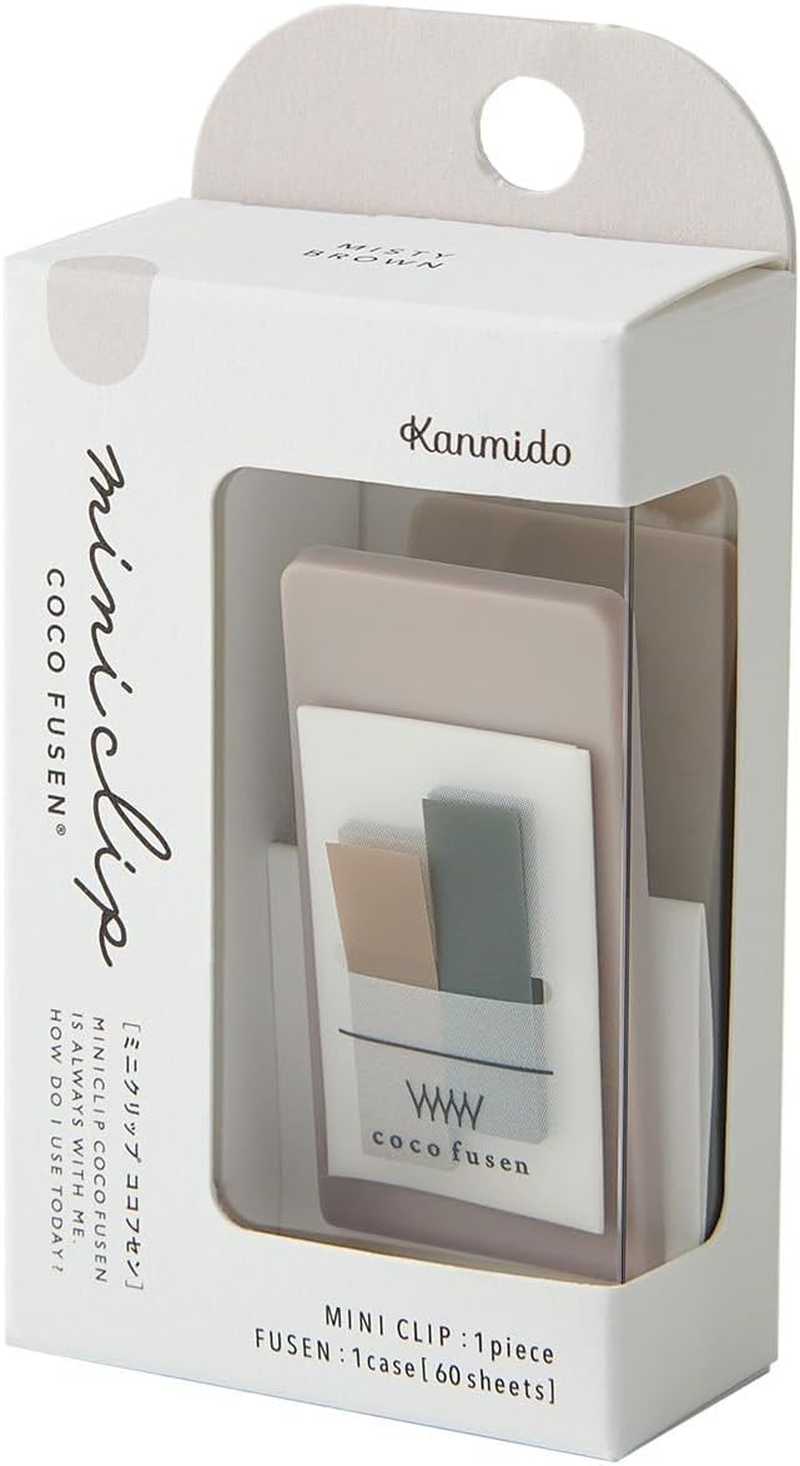 Kanmidou CF-8304 Mini Clip Self-Stick Note Misty Pink, 30 Sheets X 2 Colors, 1 Count