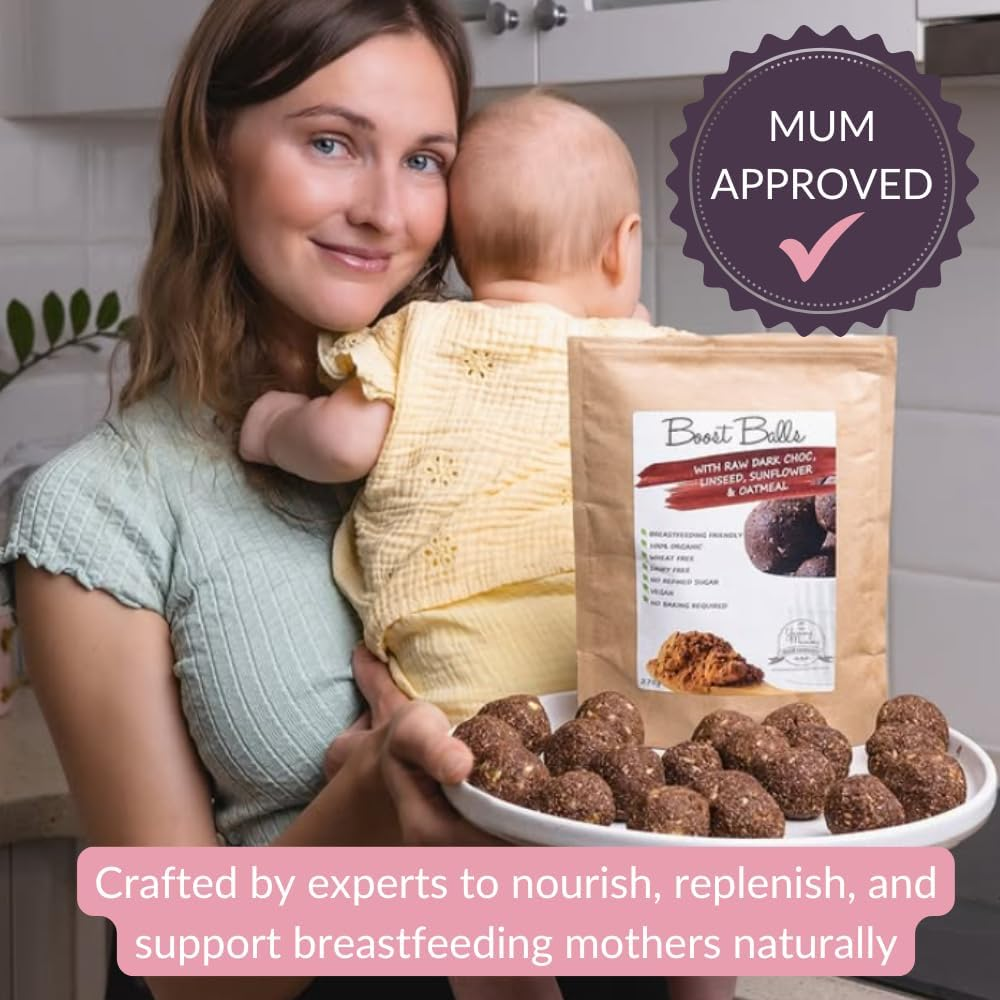 Yummy Mummy Food Company Lactation Bliss Balls | Breastfeeding Snack with Oats, Linseed & Millet | Milk Boosting Energy Balls for Mums | Healthy, No-Bake Postpartum Snack image number 6