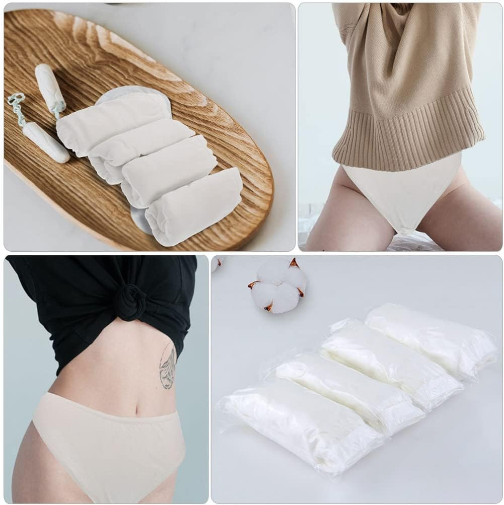 Underwear Pack 5Pcs Seamless Maternity Underwear Disposable Cotton Briefs Postpartum Briefs Comfort Fit image number 1