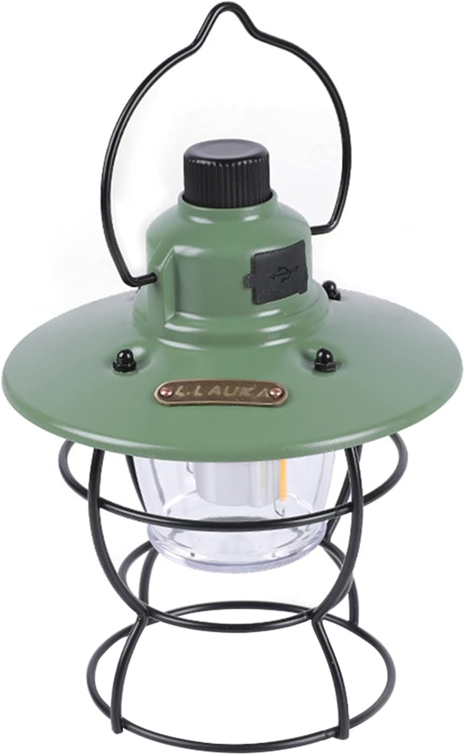 Camping Lantern, Portable Survival Lanterns Multifunction Rechargeable Worklight Outdoor LED Emergency Lighting Lights for Hiking Walking Tents Sheds/788 (Color : Green (Black Frame)) image number 6