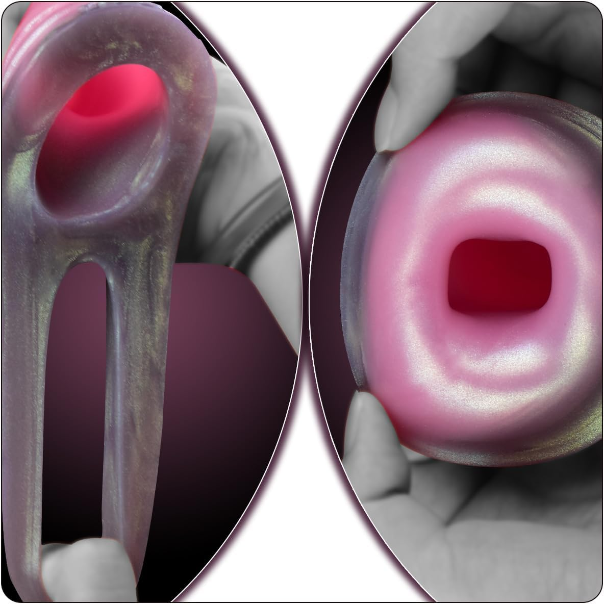 YOCY Uncut Style Erection Sheath for Couple Sex Life, Stretchable Girthy Penis Sleeve with Testicle Strap, Wearable Self Training Masturbation Handjob Sex Toy, Travel Friendly Add-On Sex Toy image number 5