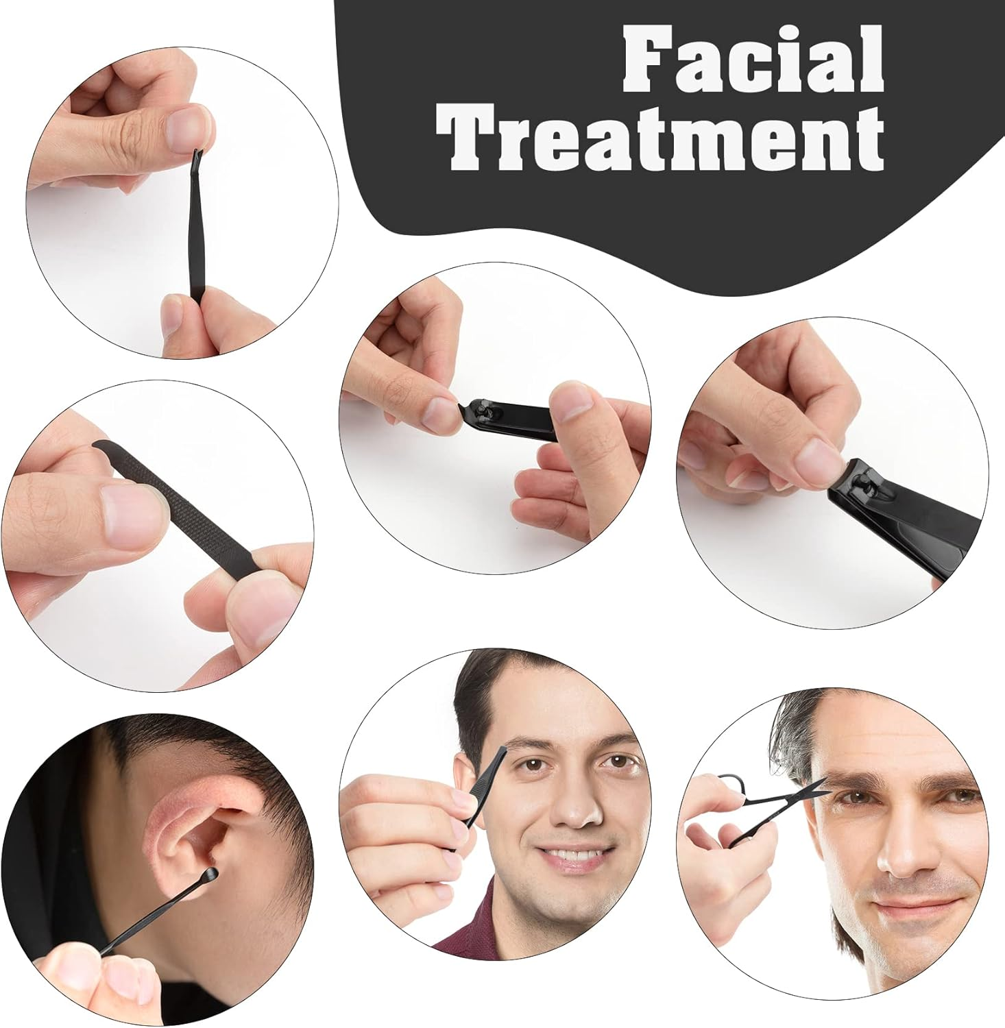 NZKNP Manicure Set Gifts for Men Christmas Stocking Stuffers Gifts for Dad Husband Teen Boys Grooming Tools Kit Santa Claus Xmas under 10 Dollars Womens Gift image number 6