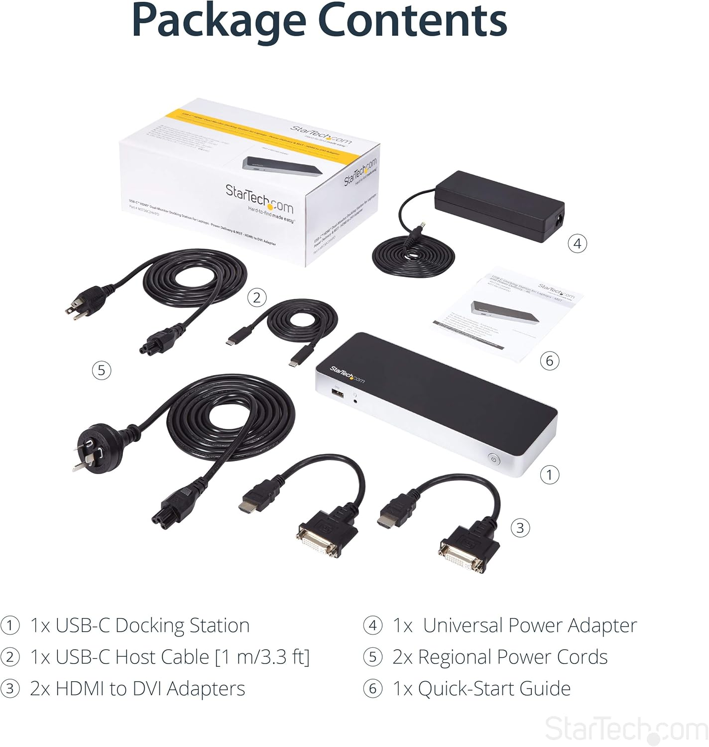 Startech 60W Dual Monitor USB C Docking Station for Windows Laptops image number 5