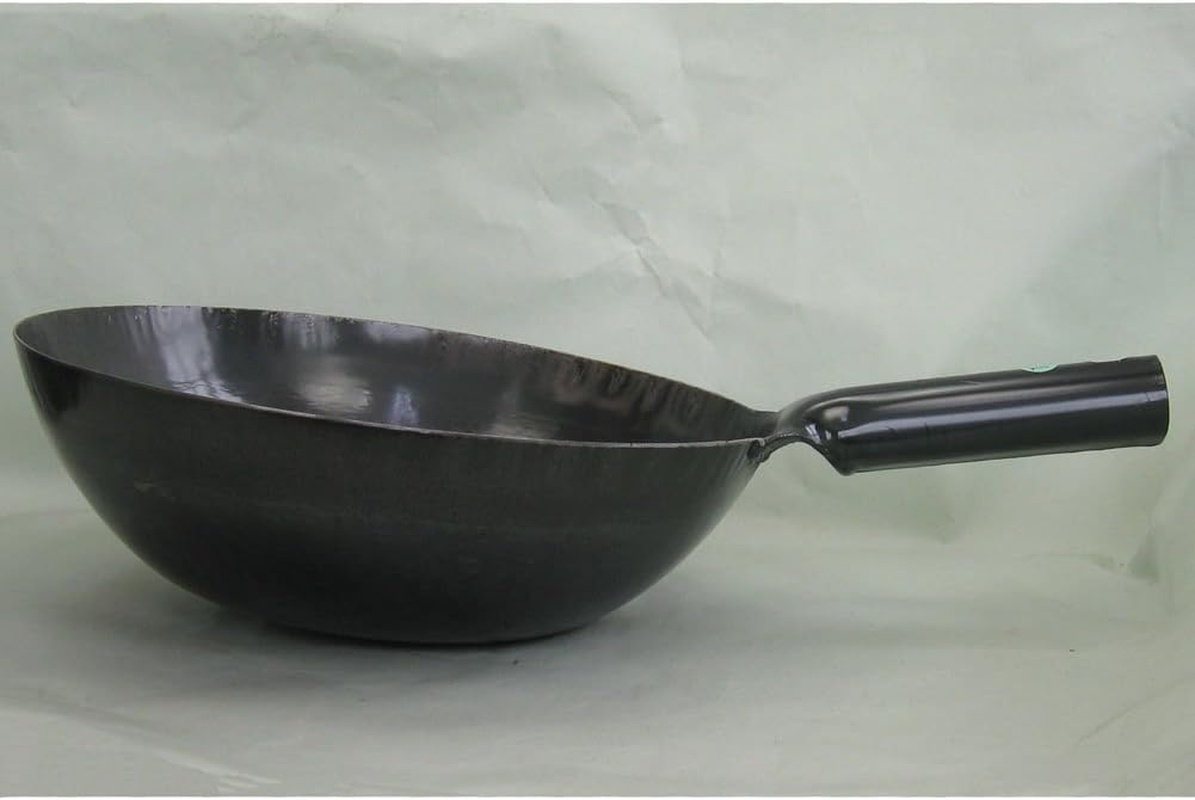 Yamada Kogyo Iron Hammered One-Handed Wok, 11.8 Inches (30 Cm), Plate Thickness: 0.05 Inches (1.2 Mm) image number 2