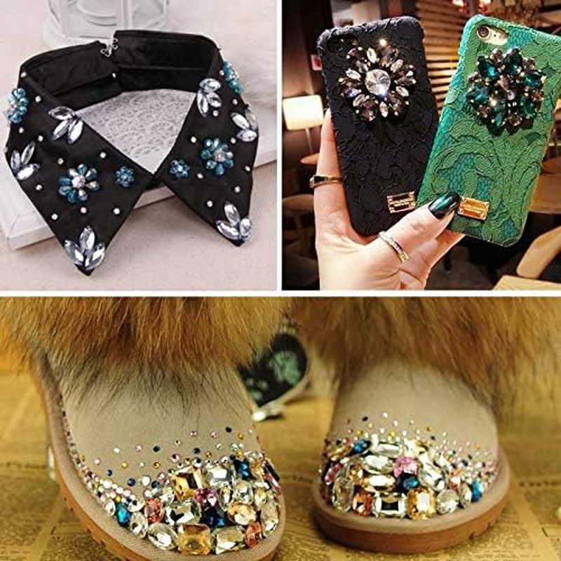 288 Pcs SS20 5Mm Sew on Rhinestones round Crystal Flatback Glass Sewing Rhinestones Glitter Gems with Holes for Crafts Clothes Shoes Dress Garments (02 Crystal AB) - 05 Light Green image number 7