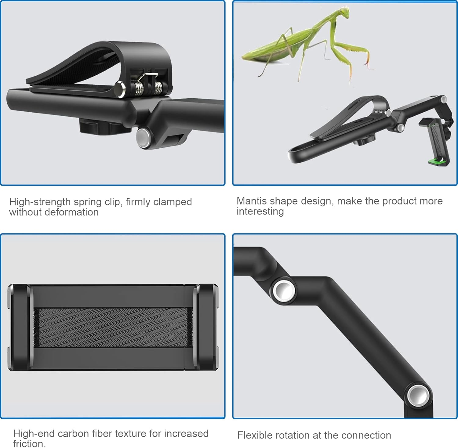 Car Phone Holder Mount,360&deg;Rotatable Retractable Car Phone Holder,Multifunctional Adjustable Mount Cell Phone Holder for Car,Universal Phone Holder for Mobile Phones image number 3