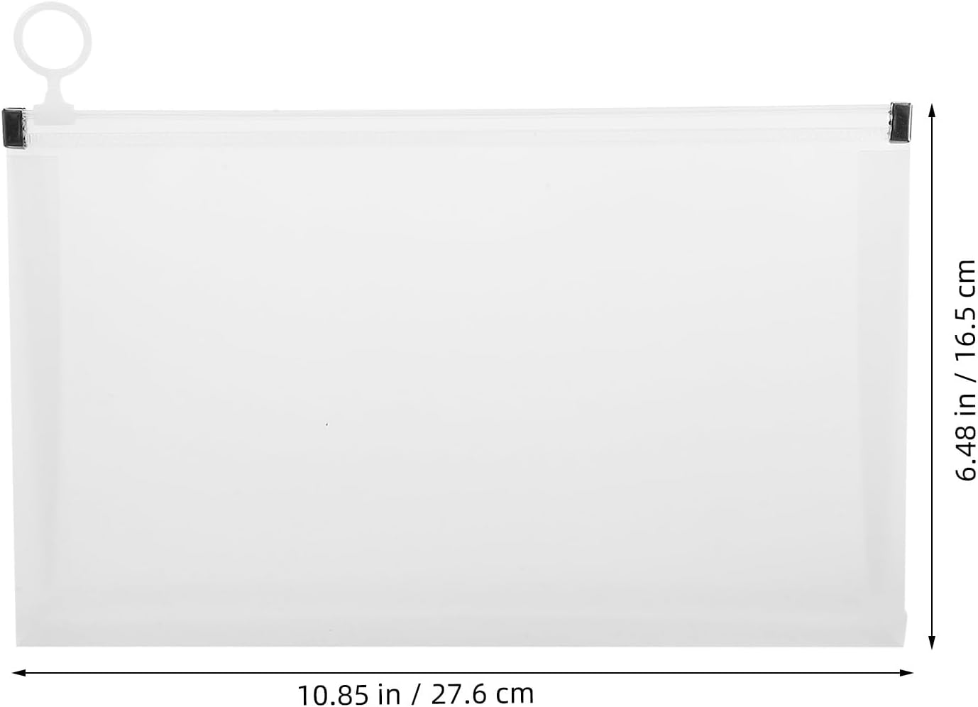 Gatuida Zipper Receipt Bag B5 Size Document Organizer Pouch with Large Capacity Frosted White Edges 4Pcs Portable File Storage for Cash and Documents image number 5