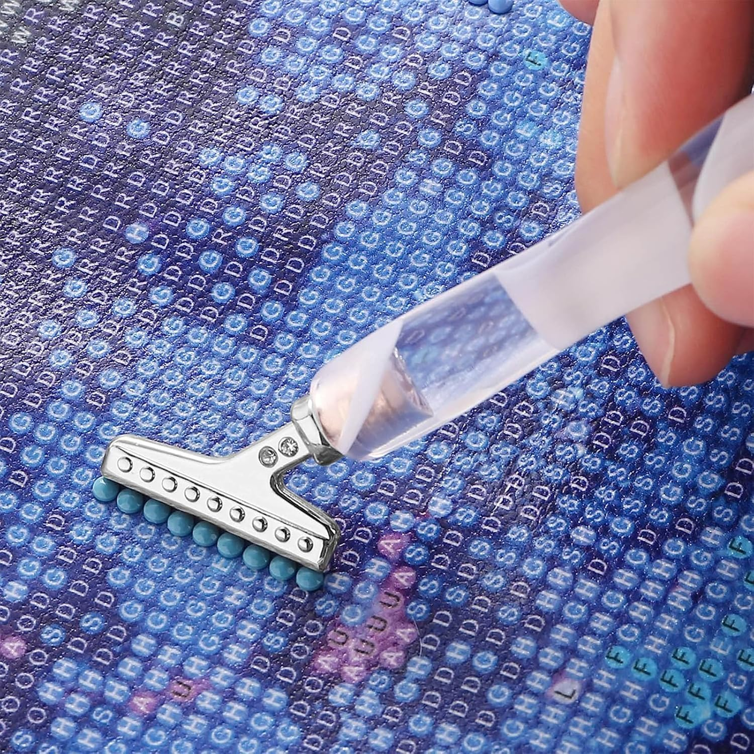 Diamond Painting Pen Kit Stainless Steel Metal Pen Tips Kits(34Pcs),3Pcs Diamond Art Pens 5D Diamond Painting Tools for DIY 5D Diamond Painting image number 2