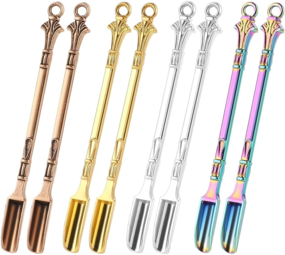 8 PCS Mini Measuring Spoon Set - Small Zinc Alloy Spoons for Cooking, Baking, Coffee, Sugar, Seasonings - Kitchen & Craft Tools image number 2