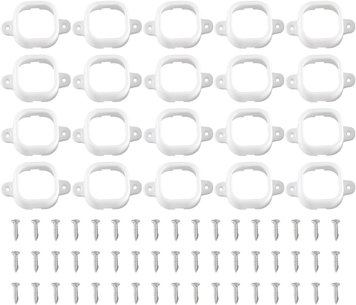 ACOLY 20 Pcs Light Clips for Lights H706 with Screws, Durable Plastic Holders image number 6
