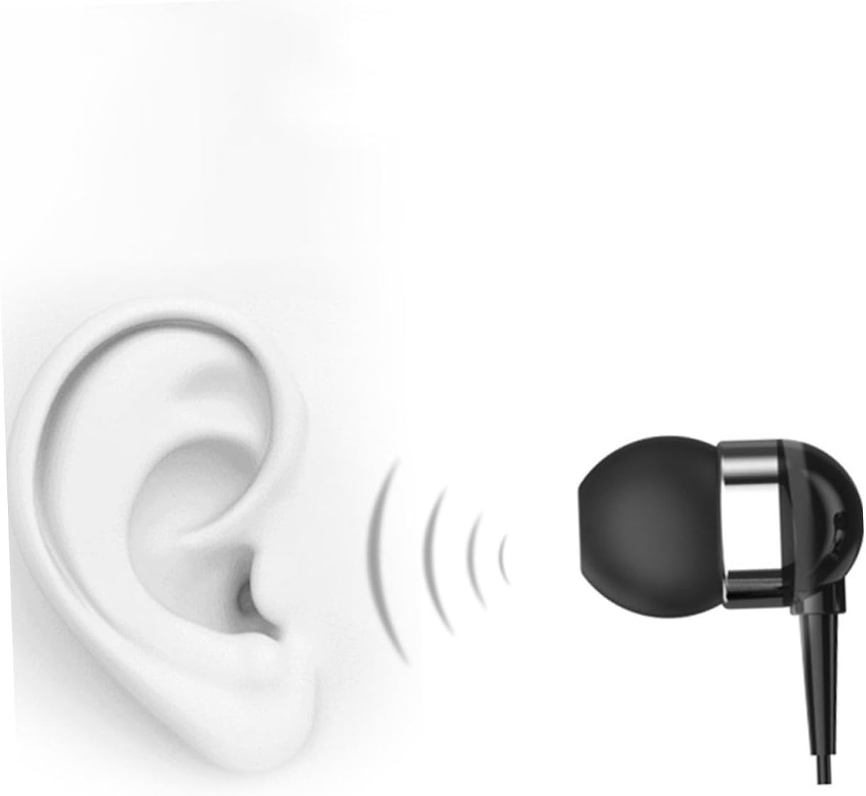 HONMEET Wireless Sports Earphone Clip-On Headphone Professional Mini Earbud Retractable Cable for Outdoor Exercise Black image number 6