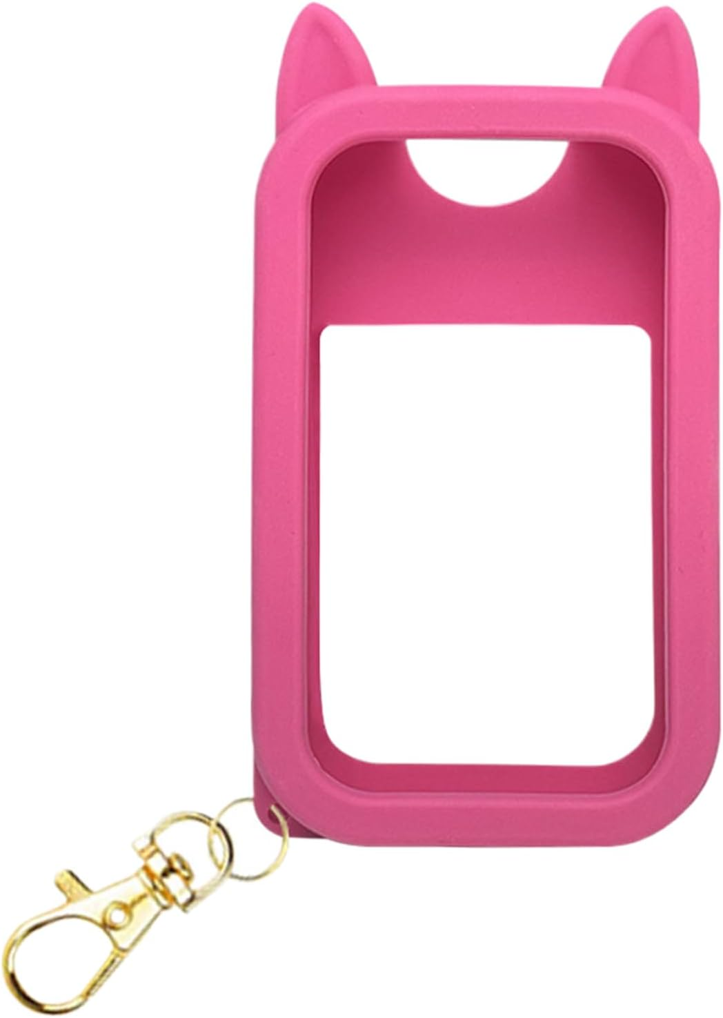 Ancsttu Hand Mist Spray Holder,Cute Ears Silicone Backpack Accessory,Protective Case with Keychain | for Men Outdoor Travel Trip Car Beach Park Workplace School Mall Public