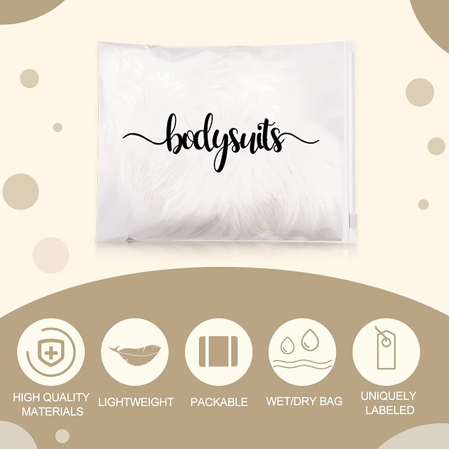 BOAO 15 Pack Hospital Bags for Labor and Delivery 11 X 14 Inch Diaper Bag Organizing Pouches Resealable Maternity Hospital Bag, Black Letter, Plastic Bags image number 1