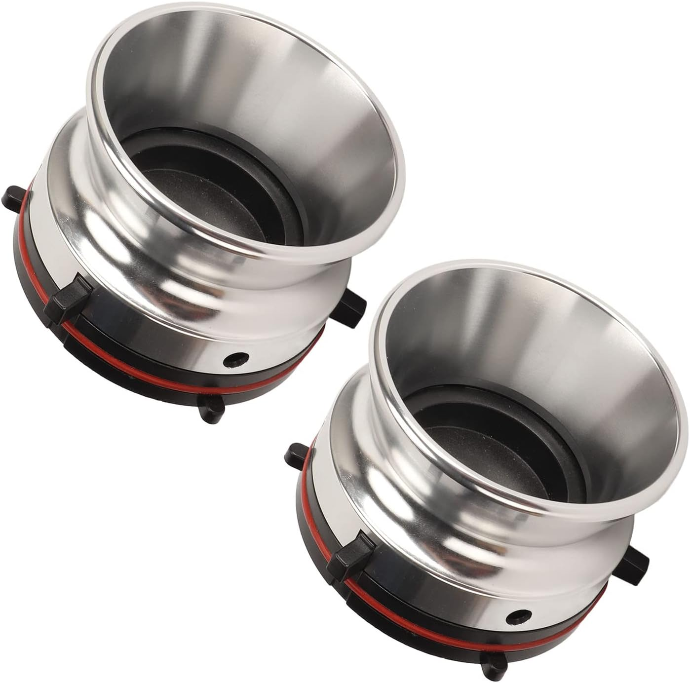 1 Pair Nab Hub Adapters, 10 Inch Opener Universal Hub Adapter for Studer Revox, for Akai, for Teac, Polished Aluminium, Nab Hub Device (Silver) image number 3