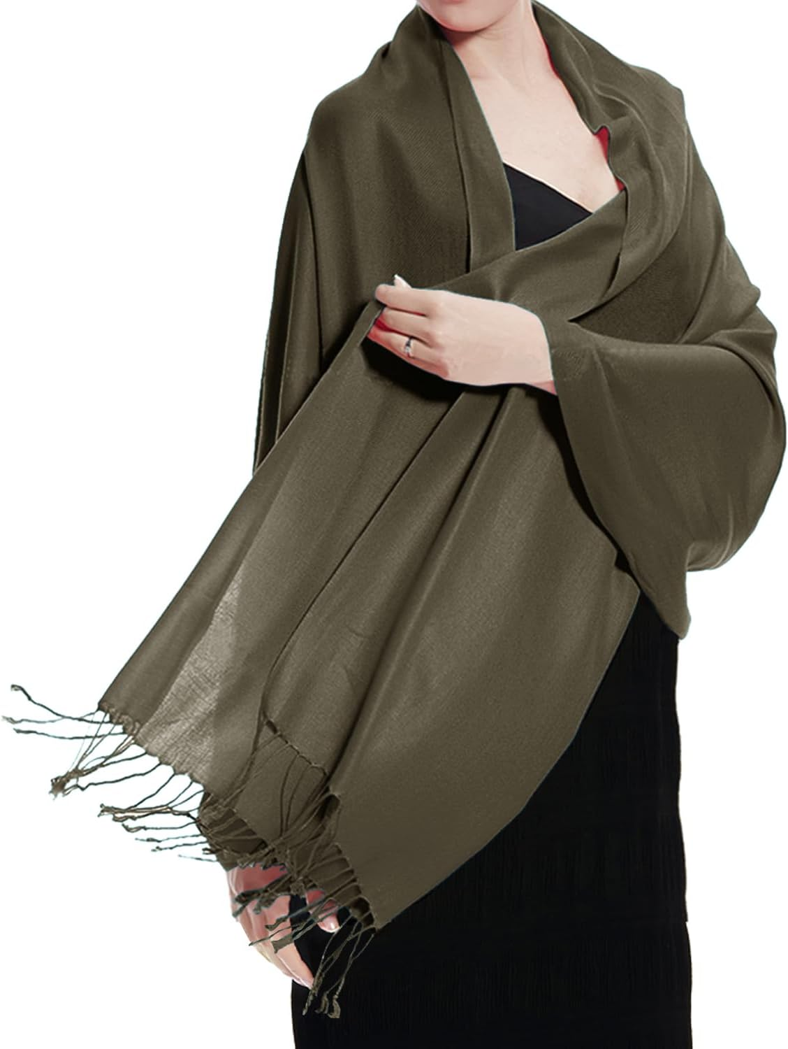 Pashmina Large Soft Plain Shawl/Wrap/Scarf for Women