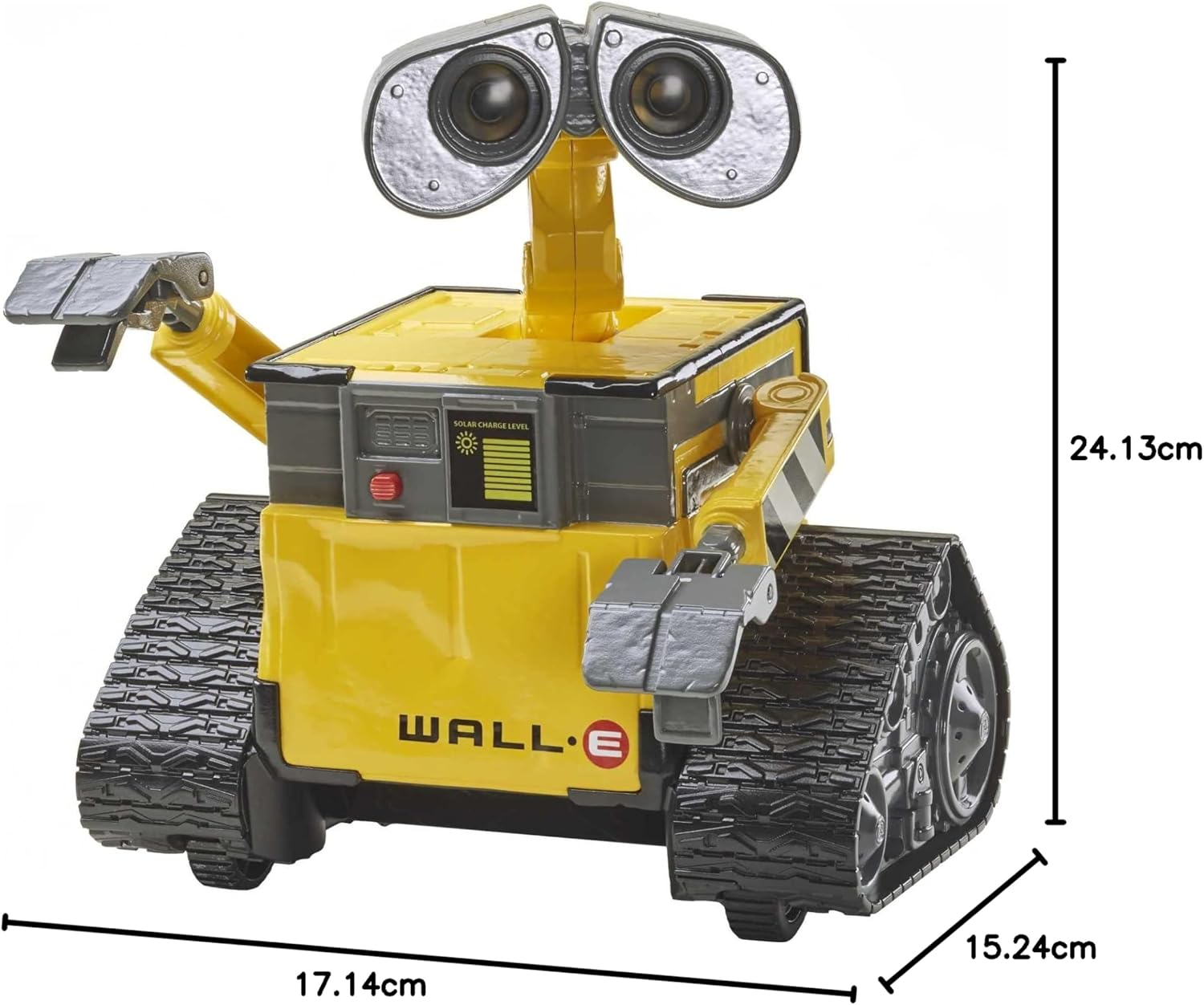 Mattel Disney Pixar Wall-E RC Robot Toy with 20+ Lights & Sounds, Hello Wall-E Action Figure & Remote Control image number 2