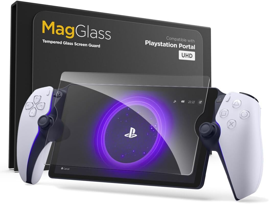 Magglass Tempered Glass for Playstation Portal Screen Protector, Ultra Hd/Anti-Scratch Remote Player Display Guard (8 Inch) image number 1