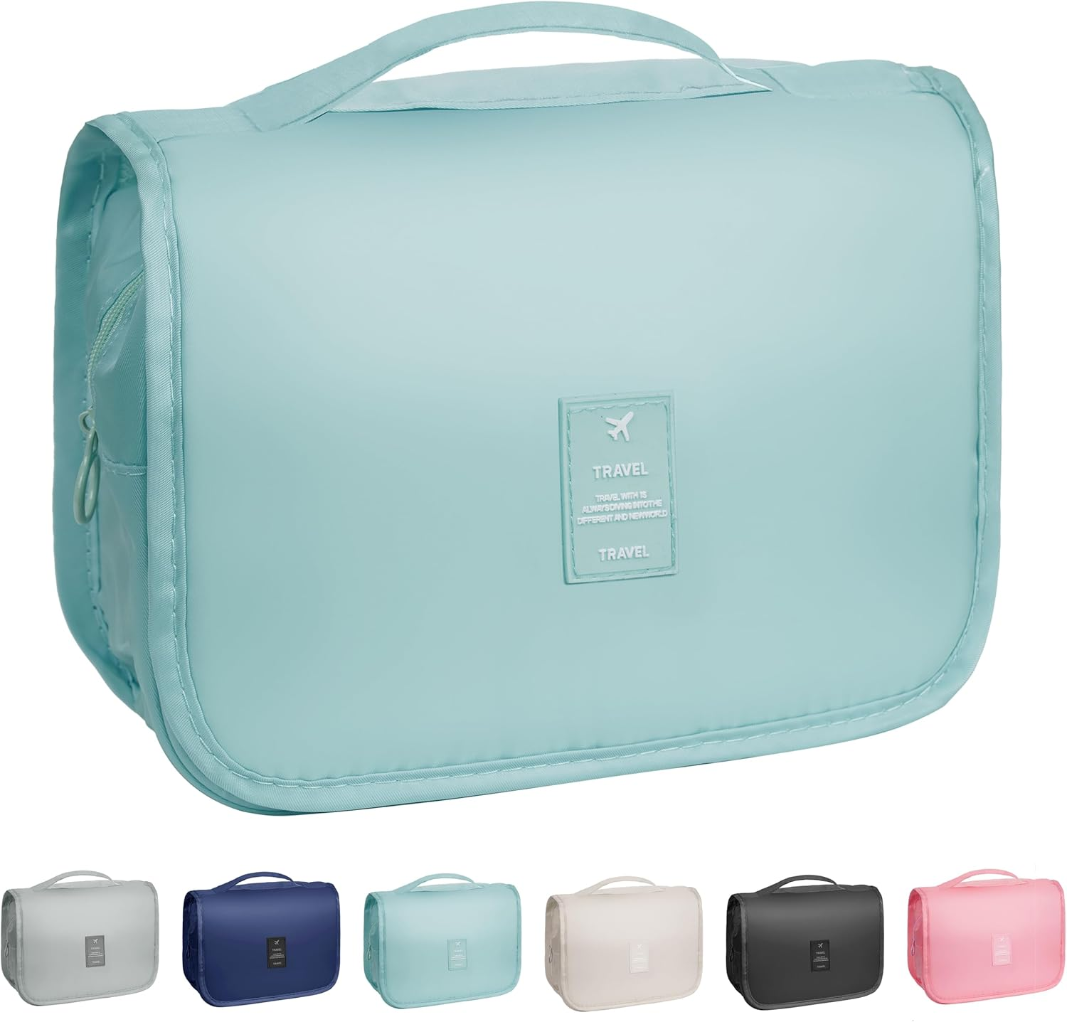 YEMEDA Toiletry Bag Travel Bag with Hanging Hook, Waterproof Capacity Hanging Multifunctional Makeup Bag for Toiletries, Portable Cosmetic Bag Travel Organizer for Women and Men, A6-Royal Blue, Travel