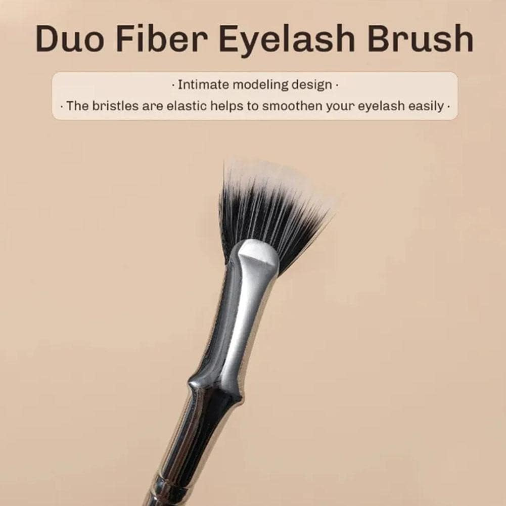 Dolly Mascara Fan Brush,Angled Fan Shaped Eyelash Brush,Fan Mascara Brushes,Eye Shadow Brush Makeup Brush Eye Lashes Makeup Tools image number 4