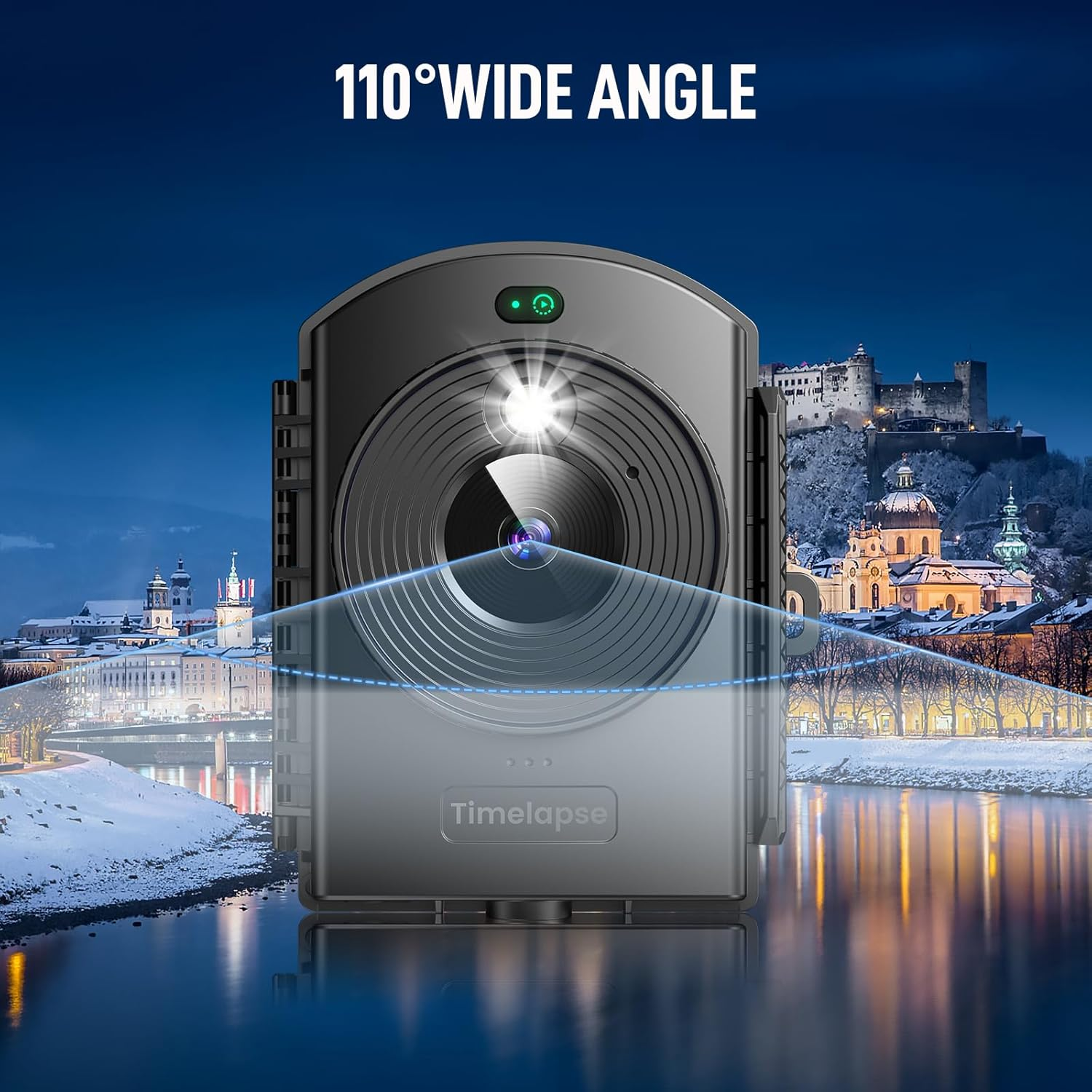 Time Lapse Camera for Outdoor Contruction - Timelapse Camera with Infrared Positioning & LED Light, 180 Days Shooting, 1080P AVI Videos & Photos for Cooking, Plant Growth, Landscape(64Gb) image number 3