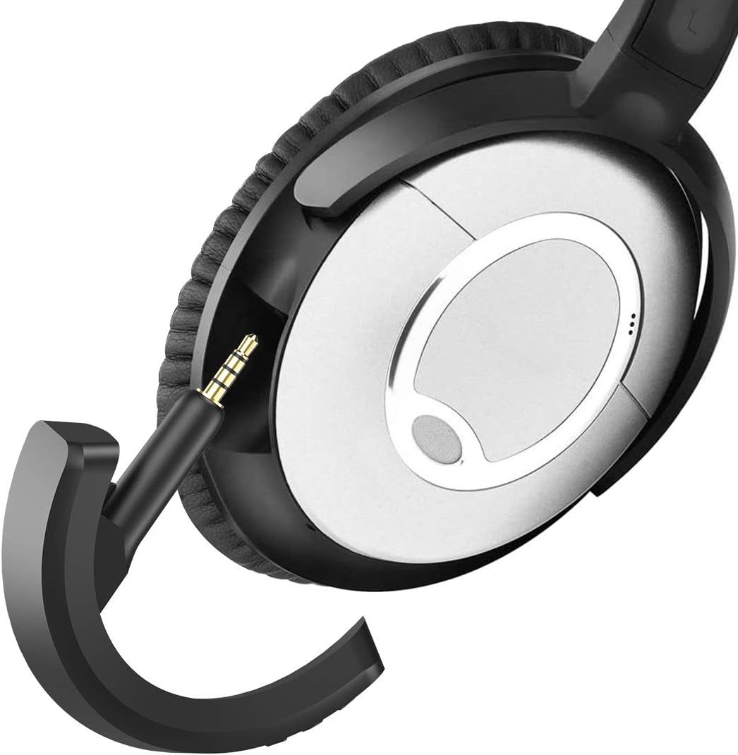 YOCOWOCO Aptx Wireless Bluetooth 5.0 Adapter for Bose Quietcomfort QC 15 with Mic/Volume Control, Black