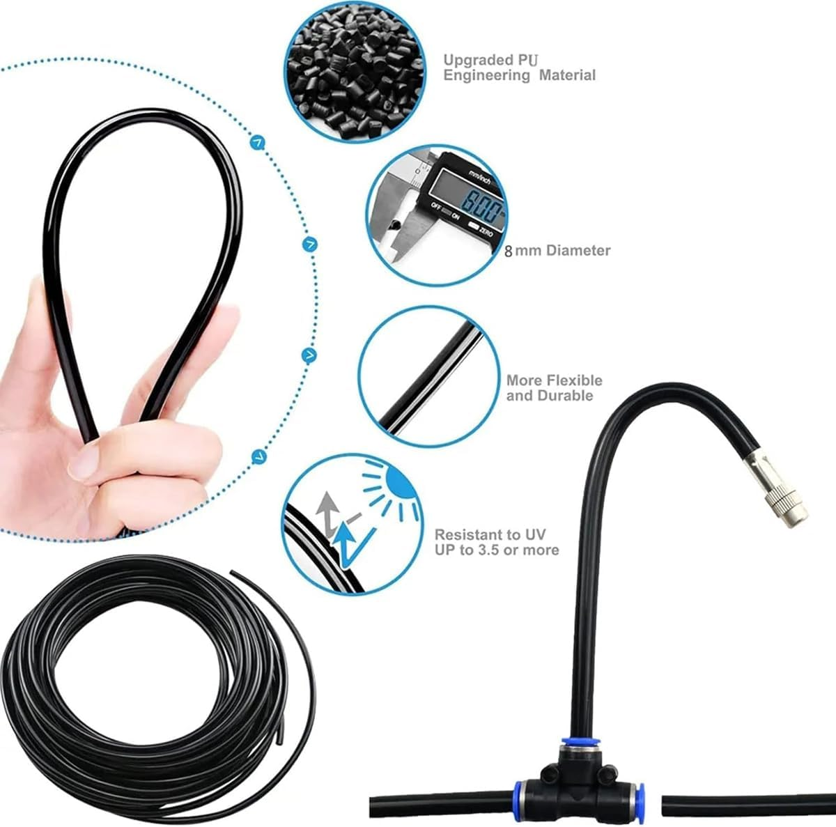 AIMALL Automatic Watering Kit for Garden - 5M, 10M, 20M Irrigation Set, Universal Spray System for Efficient Garden Care image number 4