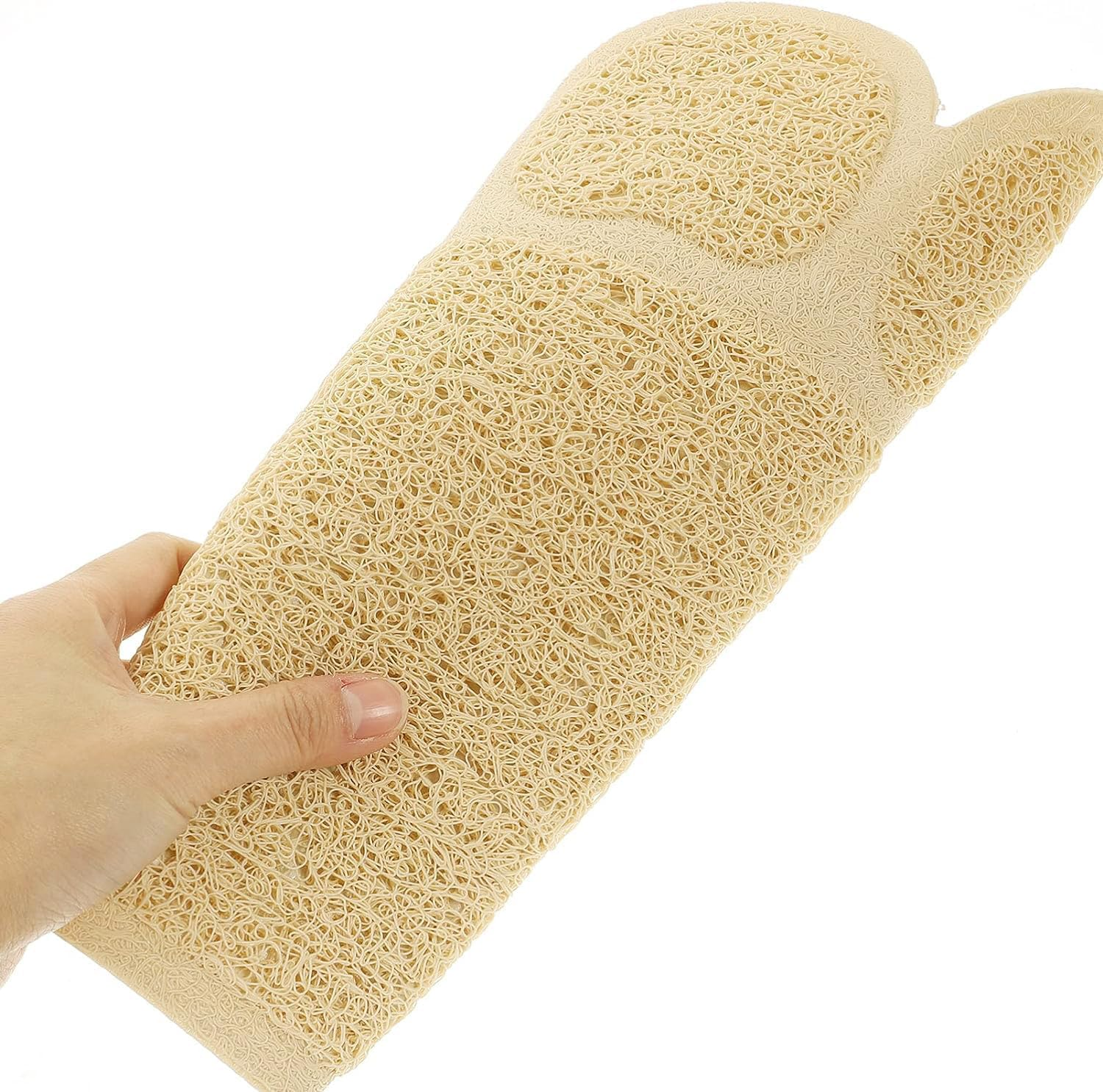 Dog Mat Pad, KINGCOO Cat Litter Tray Mattress, Pet Place Mat, Table Mat for Dogs and Cats, 30 X 40 Cm, Small Elastic PVC Paw Design (Beige) image number 1