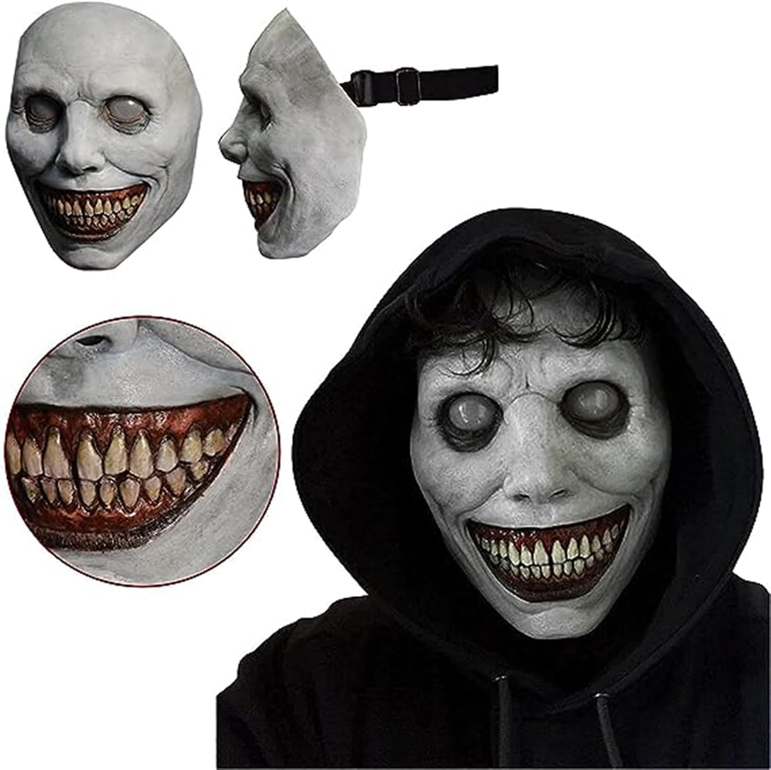 Halloween Mask, Scary Mask for Adults, Scary Halloween Mask, Halloween Horror Decor, Cosplay Costume Props, Halloween Party Decorations Props image number 6