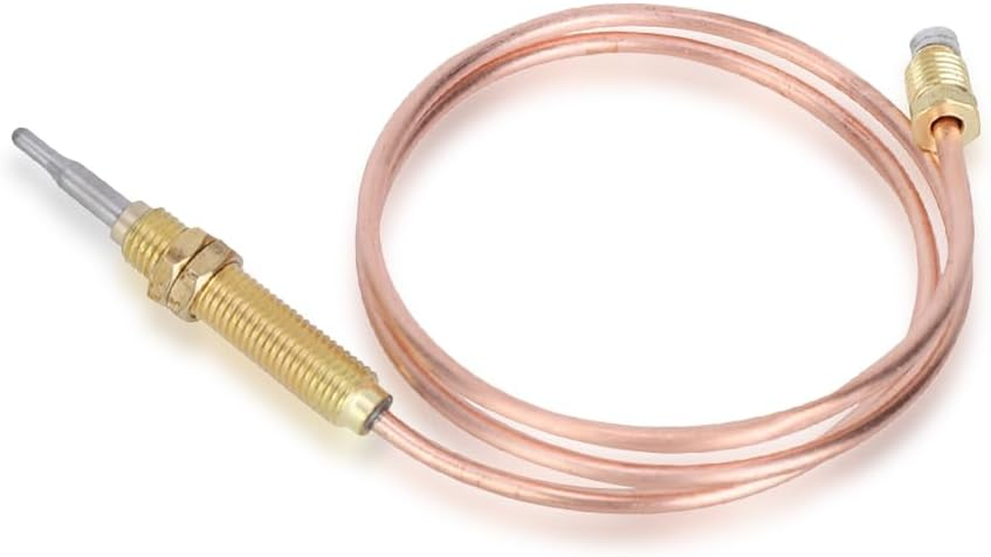 Pilot Thermocouple, Universal Gas Thermocouples Water Heater Pilot Set BBQ Replacement Thermocouple Firepit Grill Gas Ovens Boilers & Water Heaters, 23.6" image number 2