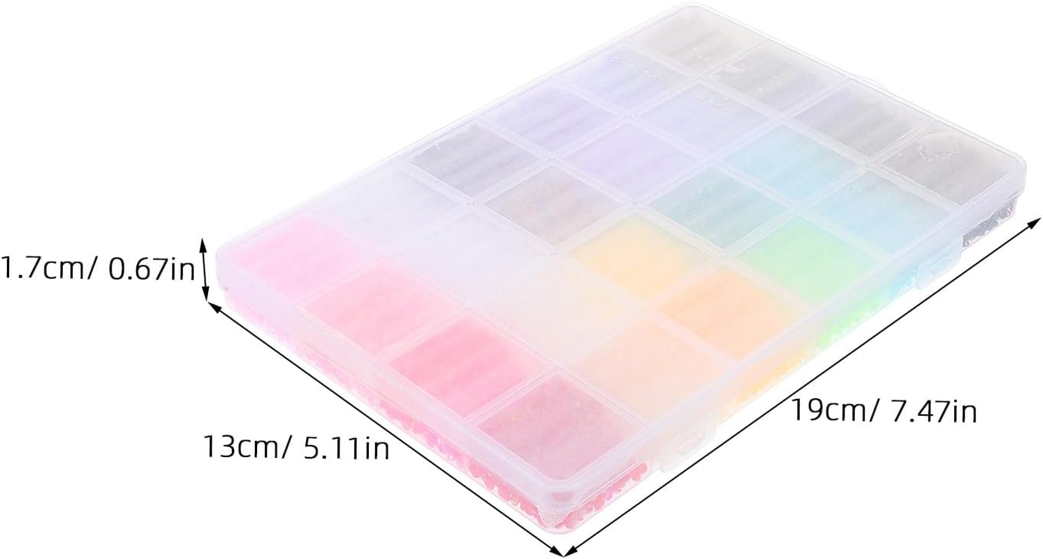 Jojofuny 24000Pcs 3Mm Flatback Nail Rhinestones, 24-Color Ab Gems for Nail Art and Crafts, Colorful Rhinestones Decorations with Glue for DIY Bedazzling and Jewelry Design image number 2