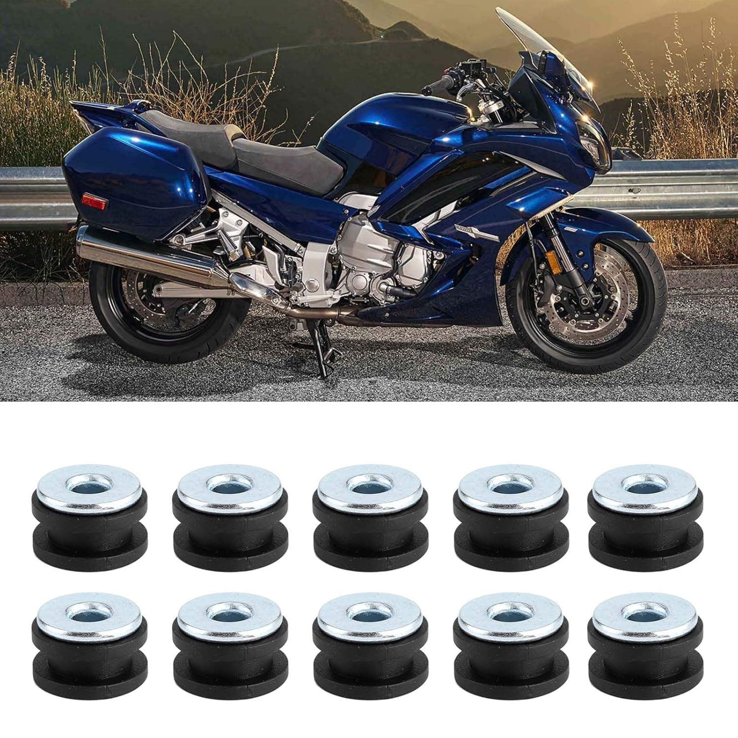 Motorcycle Rubber Grommets Kitfairing and Cowling Replacement Accessories for Secure Fitmentcompatible with Most Bikesvibration Reduction Solution image number 2