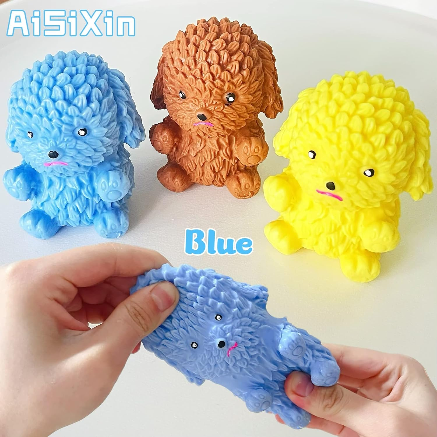 1Pcs Dog Stress Balls for Kids - Dough Ball Fidget Toys for Adults - Sensory Squish Ball, Squishy Squeeze Ball Toys for Party Favors, Girls Boys Prize Goodie image number 1