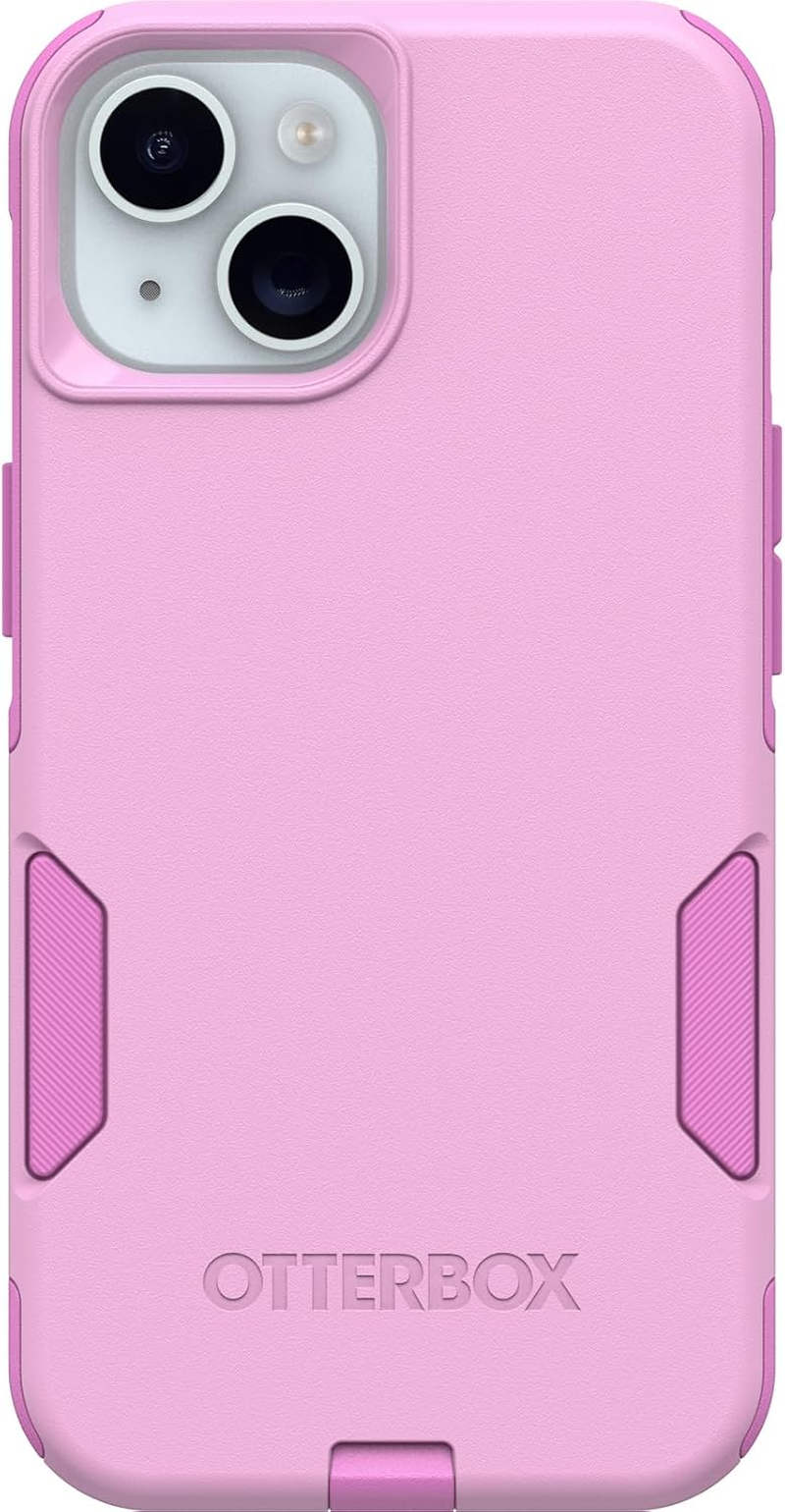 Otterbox Iphone 15, Iphone 14, and Iphone 13 Commuter Series Case - Run Wildflower (Pink), Slim & Tough, Pocket-Friendly, with Port Protection - Black image number 3