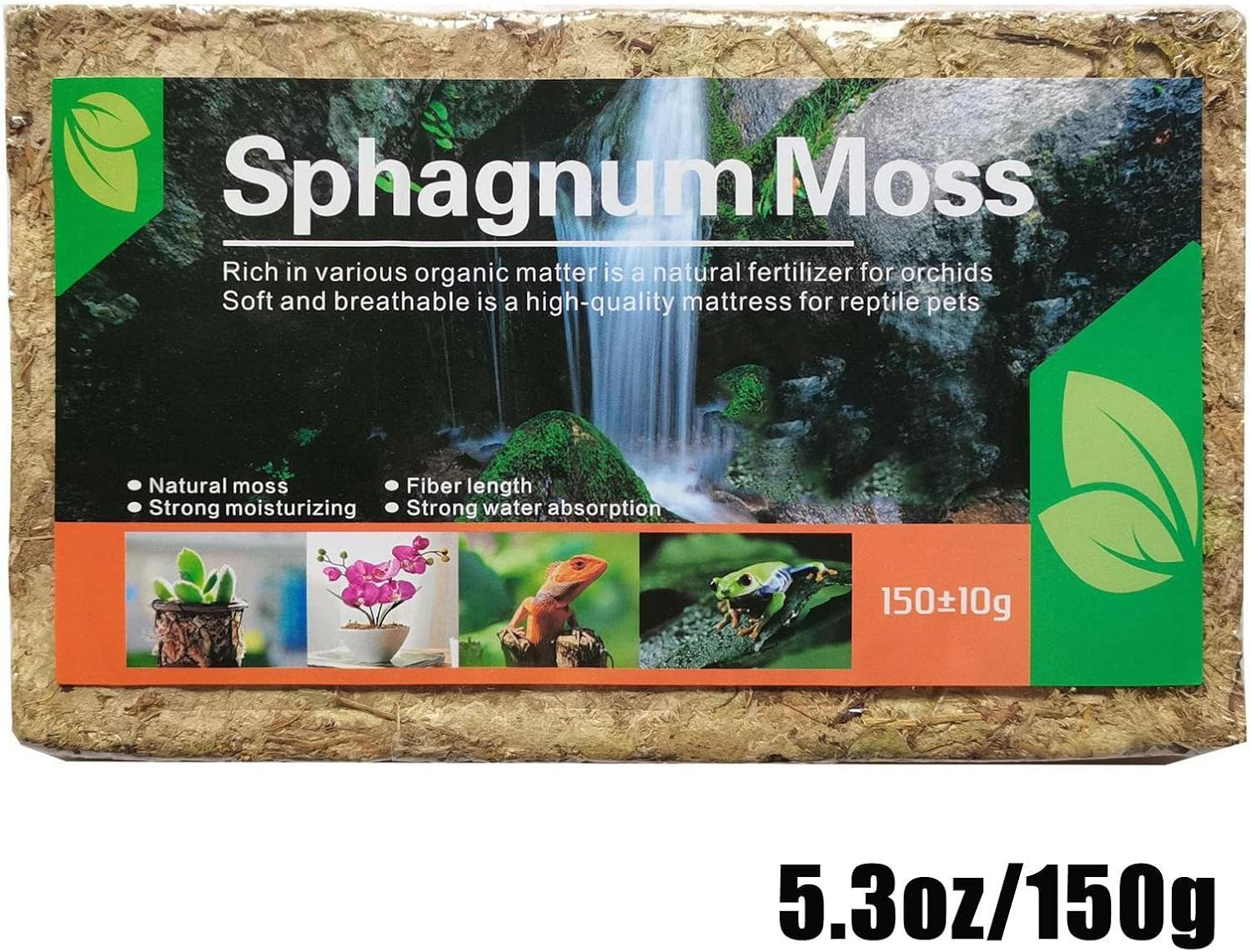 Natural Sphagnum Moss,Orchid Potting Mix | Natural Orchid Potting Mix, Perfect for Rooting Plants and Cuttings Kuitgh - 5 Pcs Standard image number 4