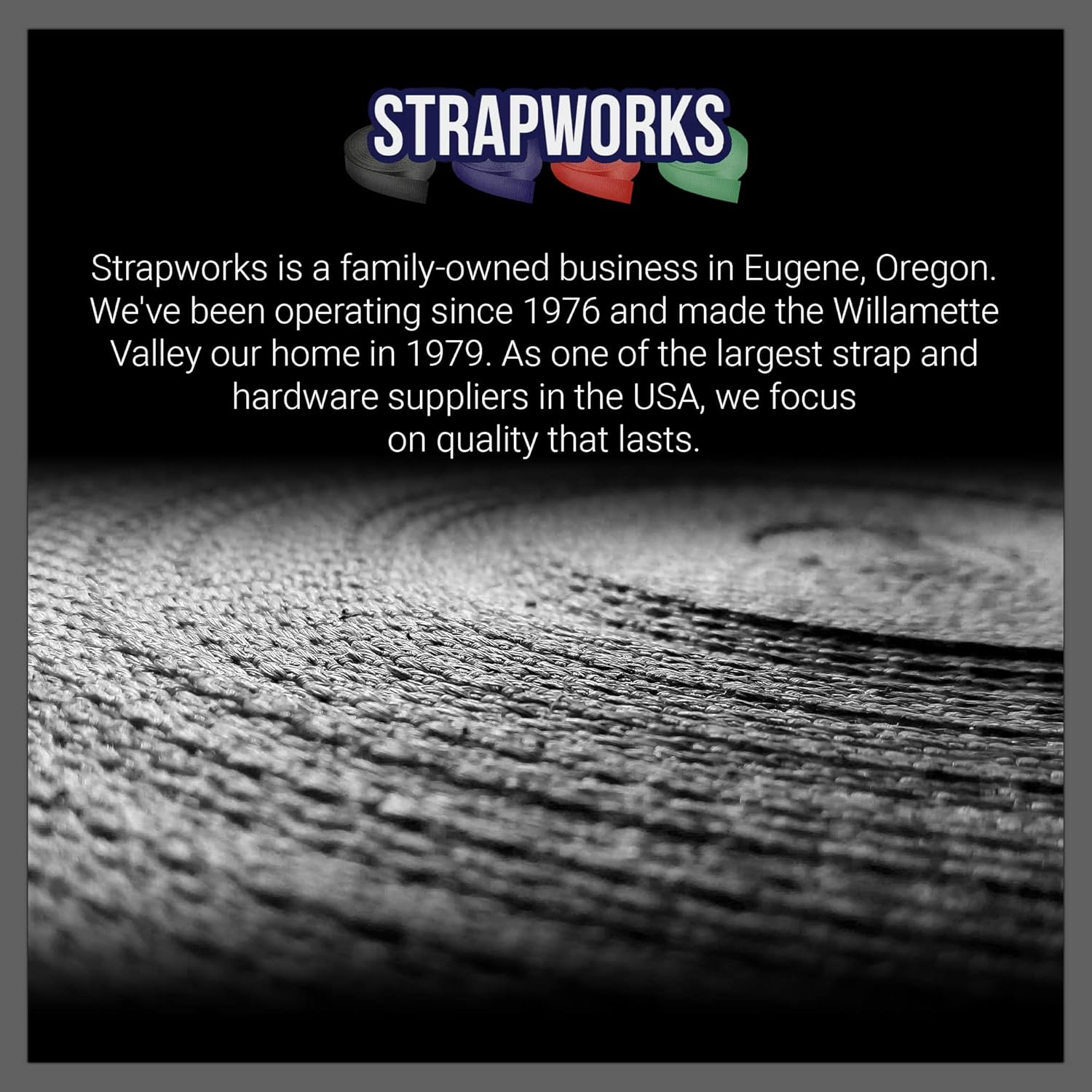 Strapworks Biothane Beta Series Coated Webbing, 1 Inch X 100 Feet, Black image number 1