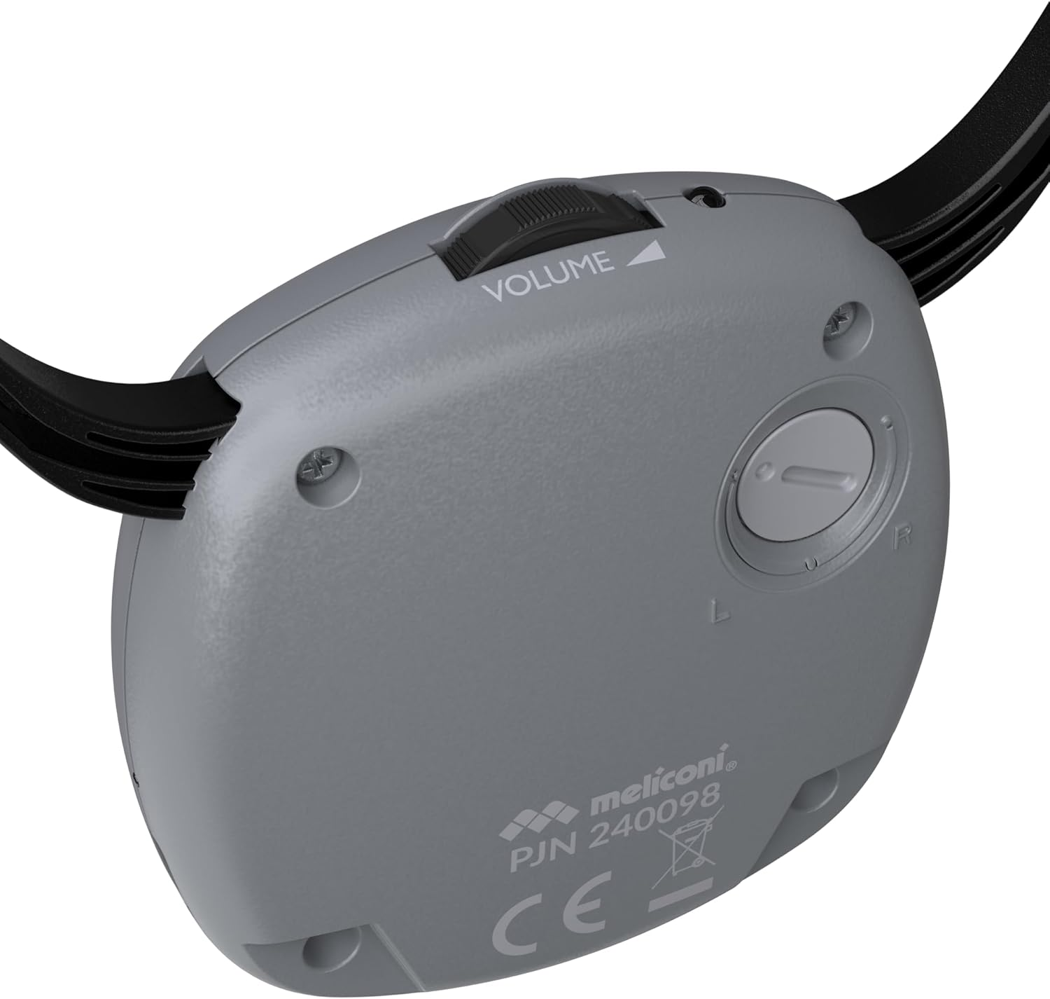 Meliconi Easy Audio Wireless Digital TV Headphones Steto Model with Optical Input, Ambient Microphone, Adjustable Volume, Charging Station, Range 20 M, Balanced Audio for TV