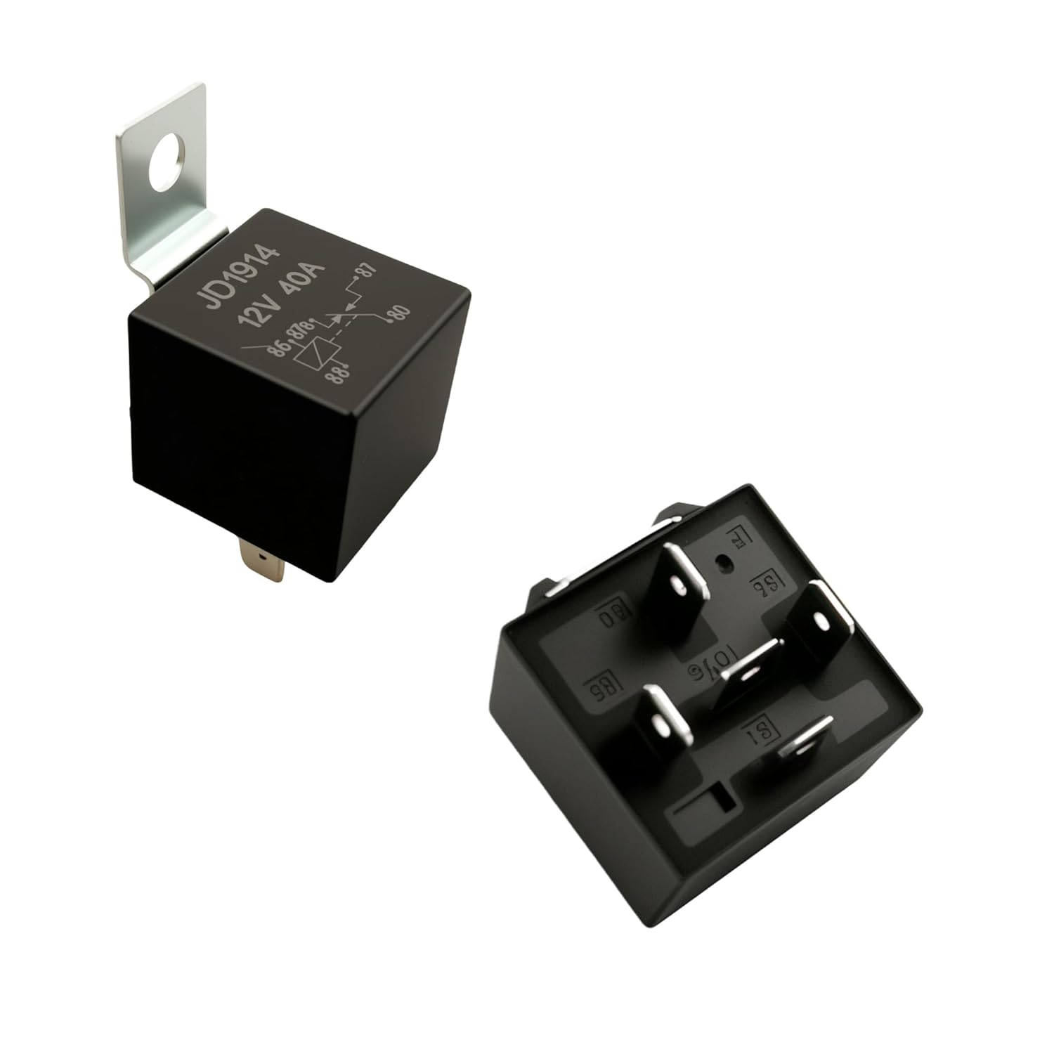 6 Pack 12V DC 40 AMP Waterproof 5-PIN SPDT Electric Car Relay,Efgtek Heavy Duty 5-PIN SPDT Style Automotive Relay for Automotive Truck Boat Marine image number 4