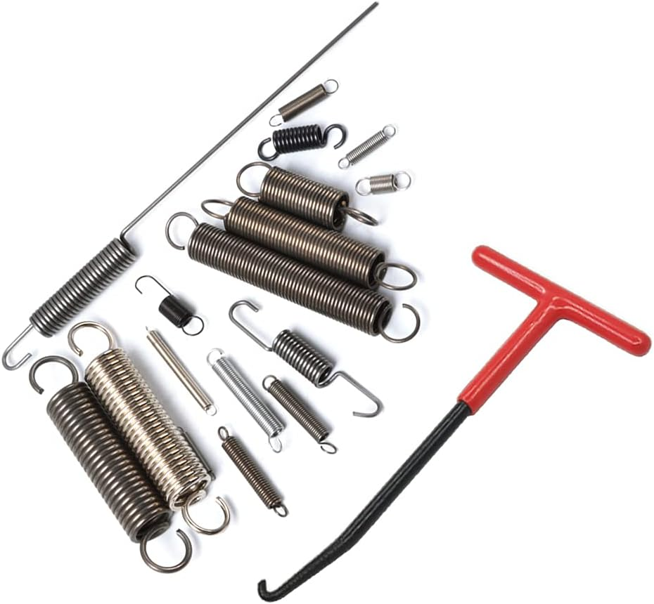 Motorcycle Exhaust Spring Hook, T Shaped Handle Exhaust Pipe Spring Puller Installer Hooks Tool with Rubber Coating for Motorcycle Vehicle Springs Removal, Installation, Adjustment (1Pcs)