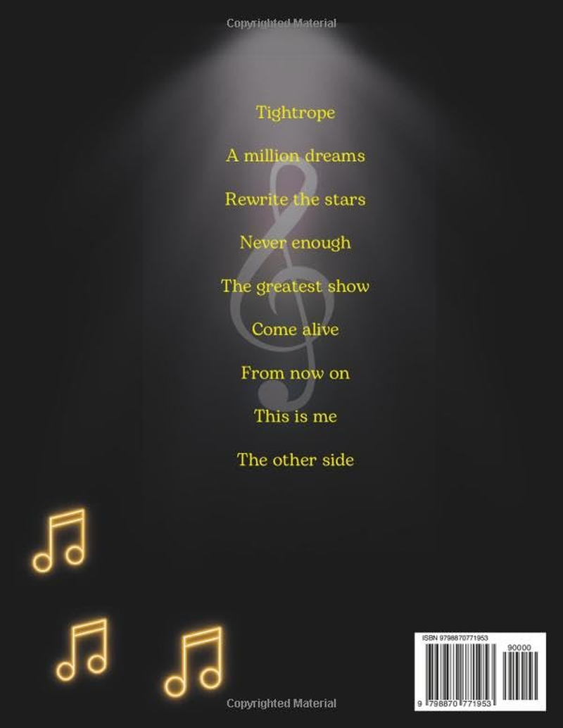 The Greatest Showman Piano Songbook: Songs Soundtracks for Piano/Vocal/Guitar