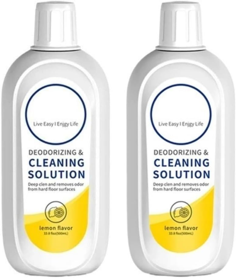 2 Bottle Floor Cleaning Solution Compatible with Tineco, Deep Cleans for Multiple Hard Floors, Suitable with All Robot Vacuums with Mopping and Cordless Wet/Dry Vacuum Mop Cleaner -Lemon image number 3