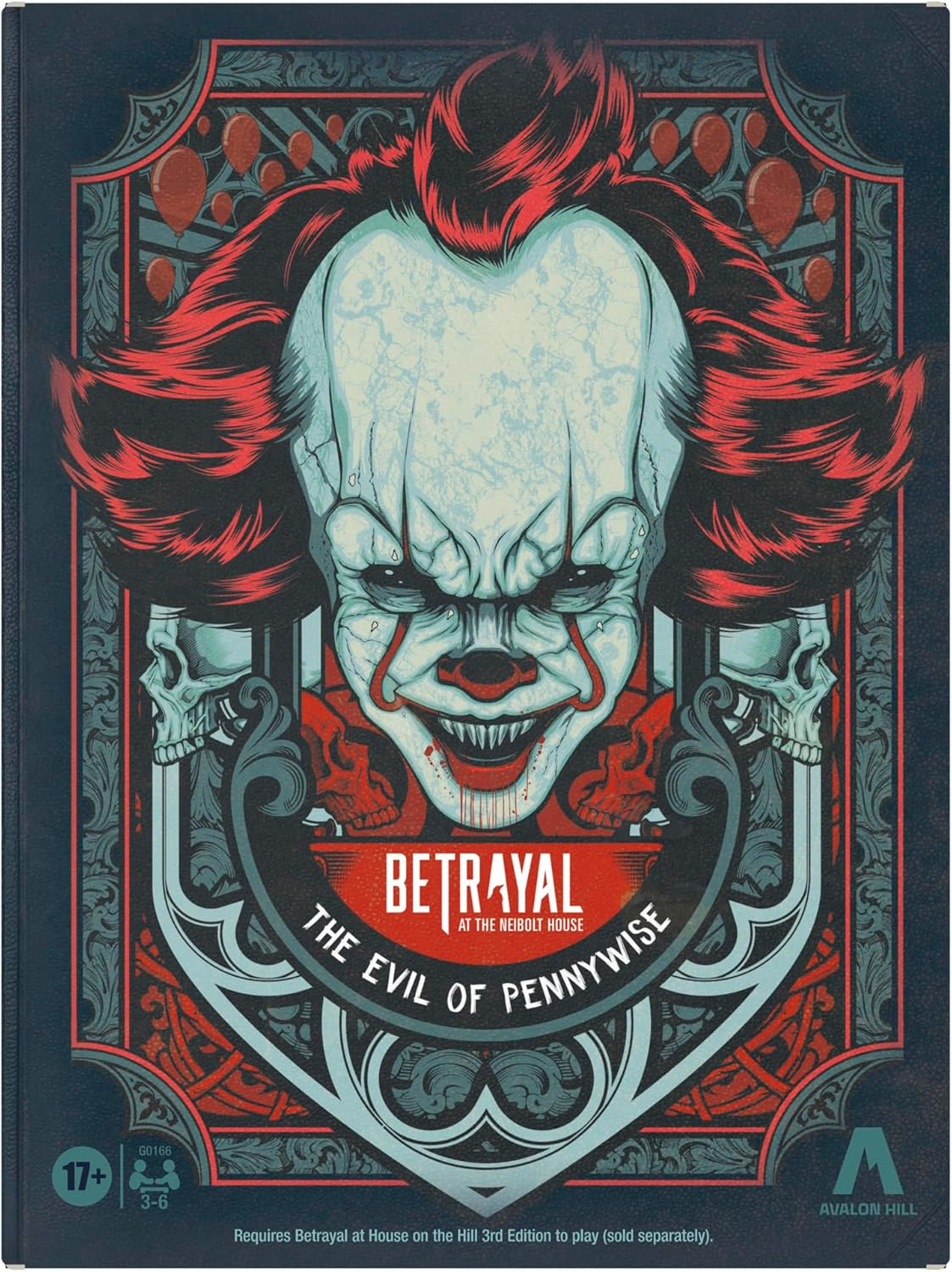 Hasbro Gaming Avalon Hill Betrayal at the Neibolt House: the Evil of Pennywise Expansion | Ages 17+ | 3-6 Players | Requires Betrayal at House on the Hill 3Rd Edition image number 2