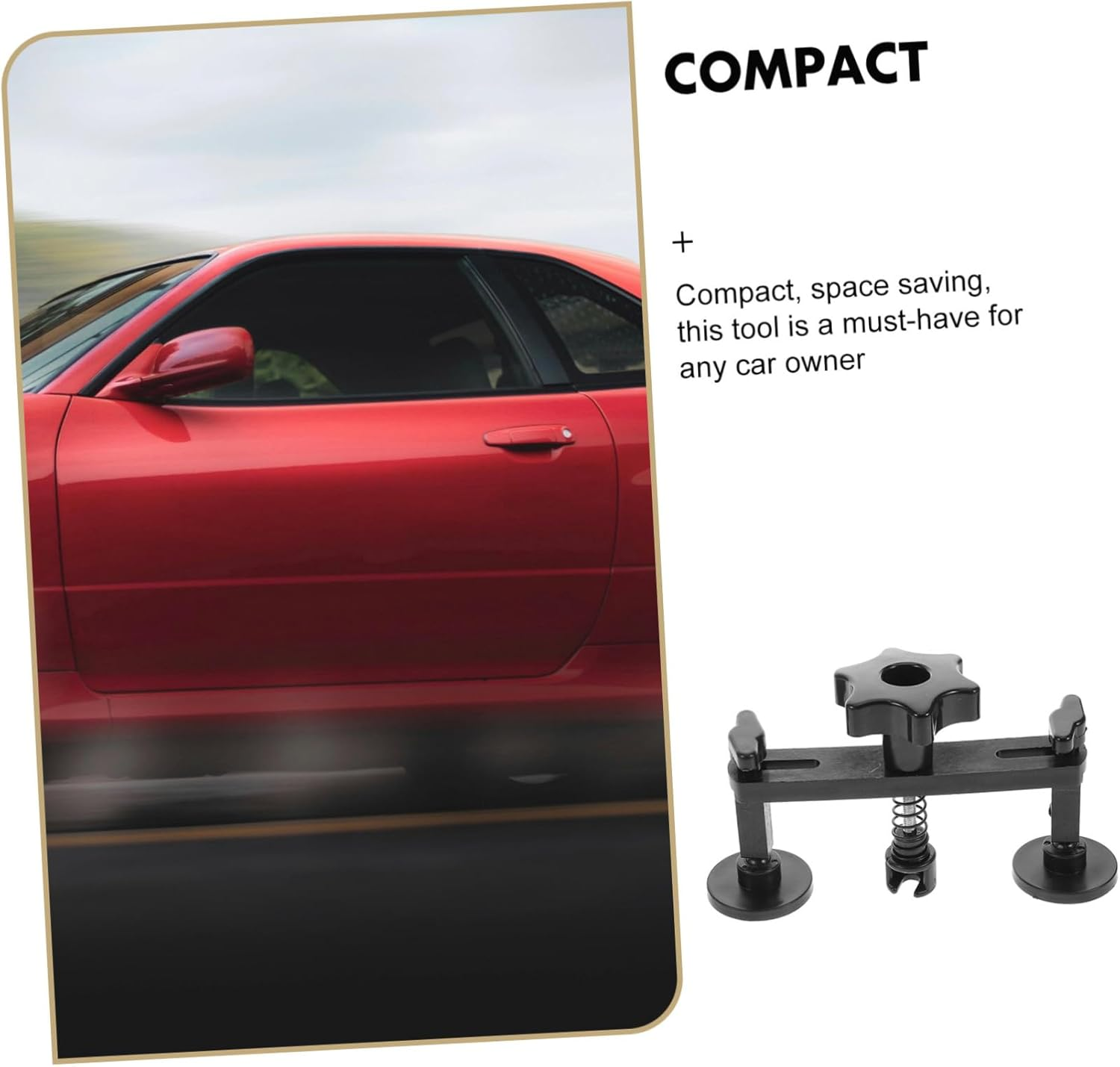 Amosfun Dent Tool Kit Black Suction Bridge 18 Adhesive Tabs Automotive Dent Repair Set Hail Damage Fix Paintless Auto Body Restoration image number 6