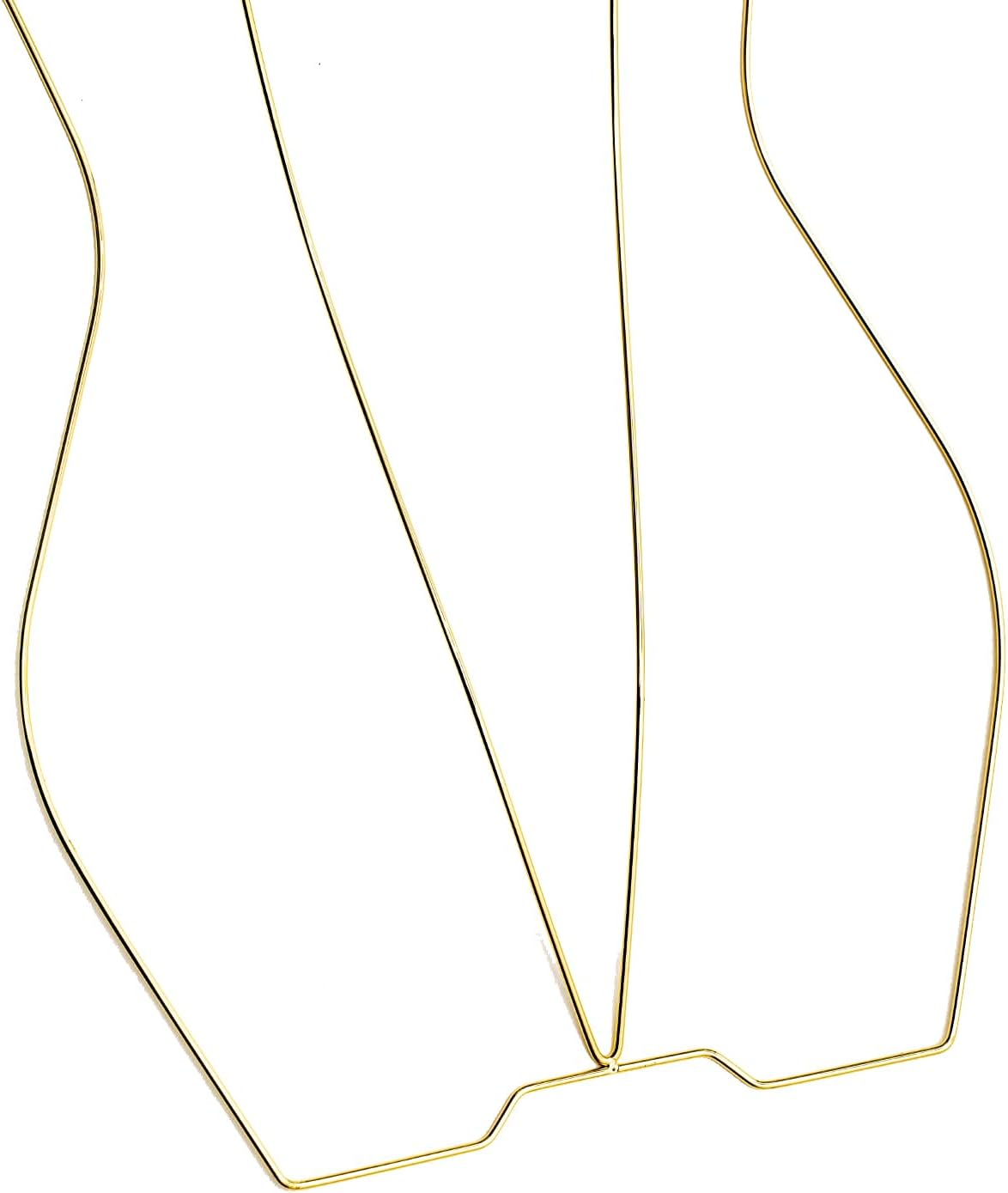 Bikini Swimsuit Hangers (Gold) 10 PCS 3D Body Shape Display Hangers for Lingerie image number 1