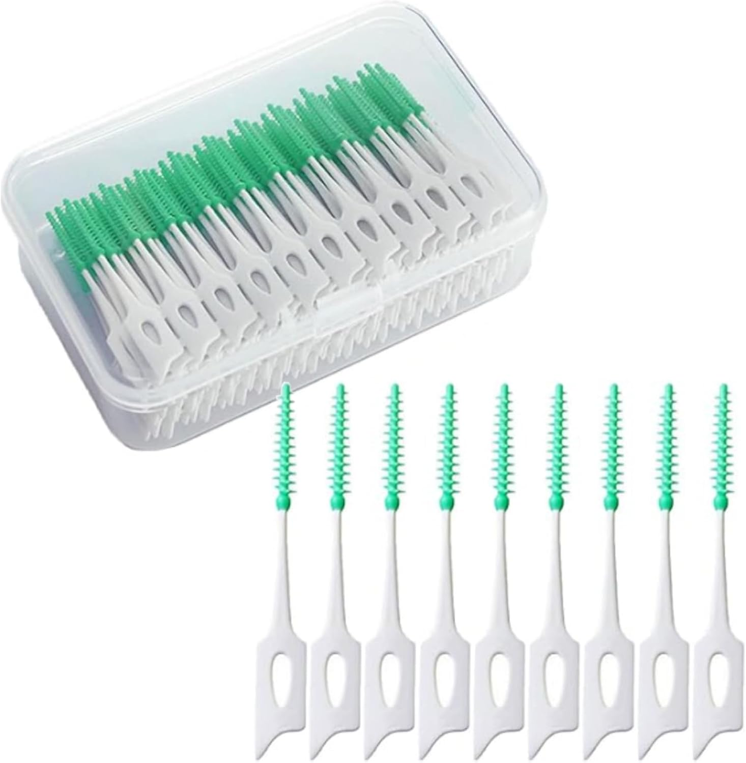 200 Pcs Soft Interdental Brush Dental Brushes between Teeth, Braces Brush, Floss Picks for Cleaning Teeth image number 2