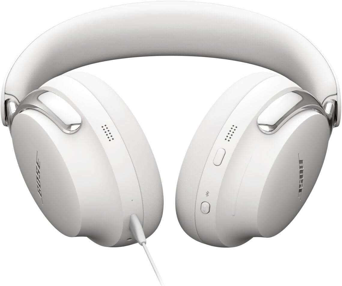 Bose New Quietcomfort Ultra Bluetooth Headphones (2Nd Gen), Wireless Headphones with Spatial Audio, over Ear Noise Cancelling with Mic, up to 30 Hours of Play Time, White Smoke image number 4
