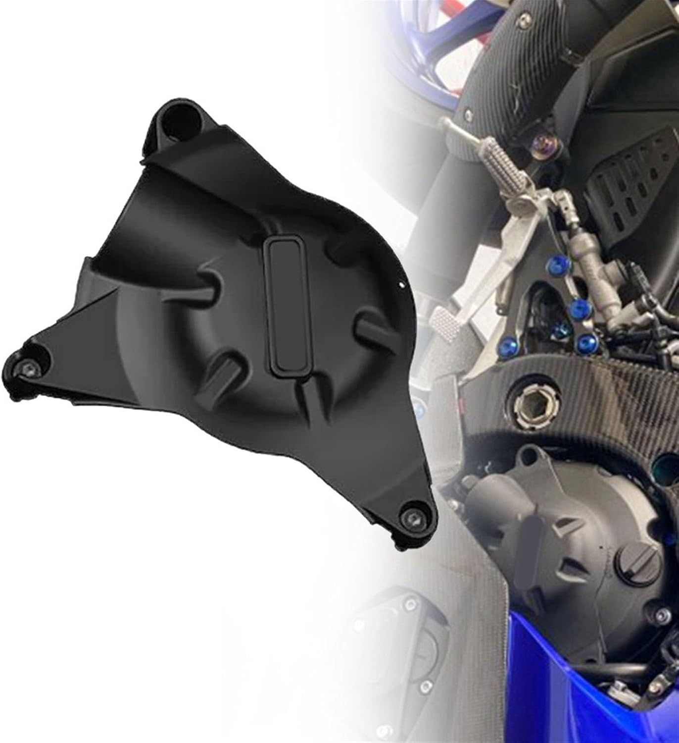 Motorcycles Engine Cover Protection Case for Yamaha R6 2006-2020 07 08 09 2010 11 12 13 14 15 16 2017 2018 2019 Engine Covers Protectors Accessories (Color : Clutch Cover) image number 2
