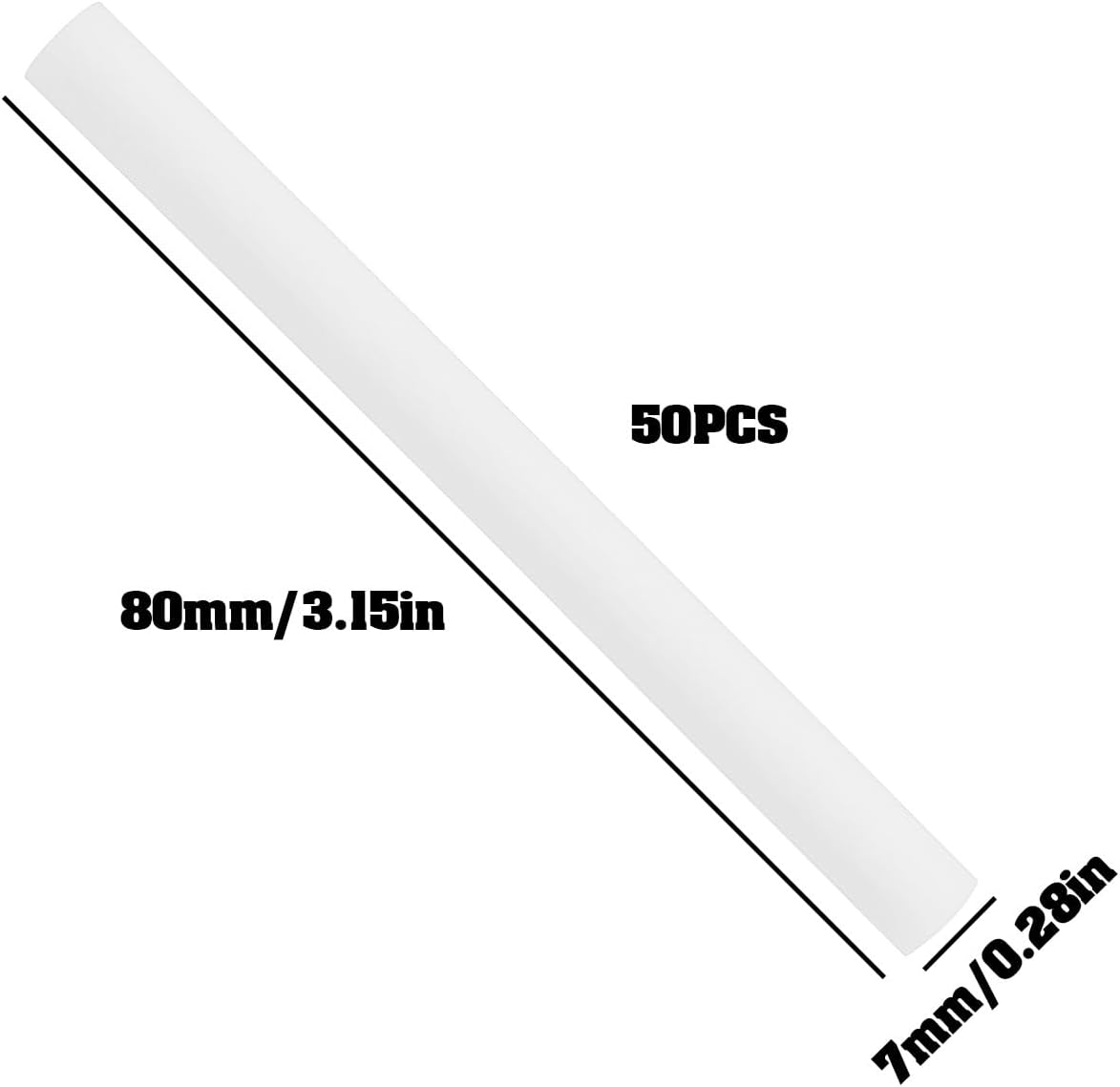 Emsea 50Pcs Car Diffuser Sponge Refillsticks Wick 7X80Mm for Aroma Diffuser Air Humidifier image number 6