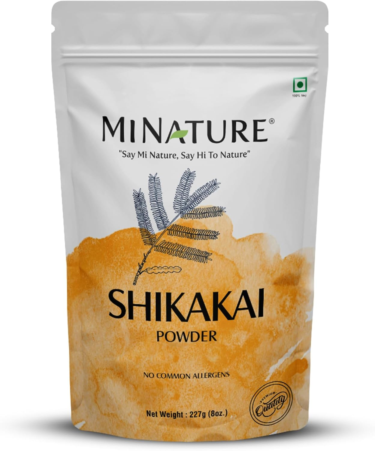 Mi Nature Organic Shikakai Powder 227G/0.5 LB - Acacia Concinna - Natural Hair Cleanser & Conditioner image number 4