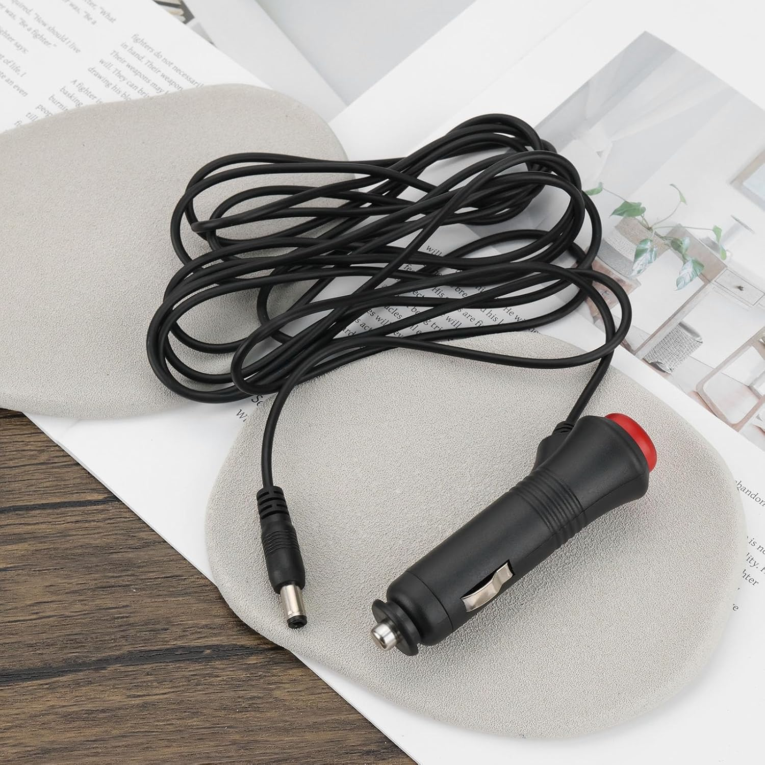 Emagtech 2PCS 12V Car Power Supply Adapter Cable Lead 3M Compatible with Cello LED Tvs for Car Motor-Home Caravan Truck Boat TV Cable Switch image number 4