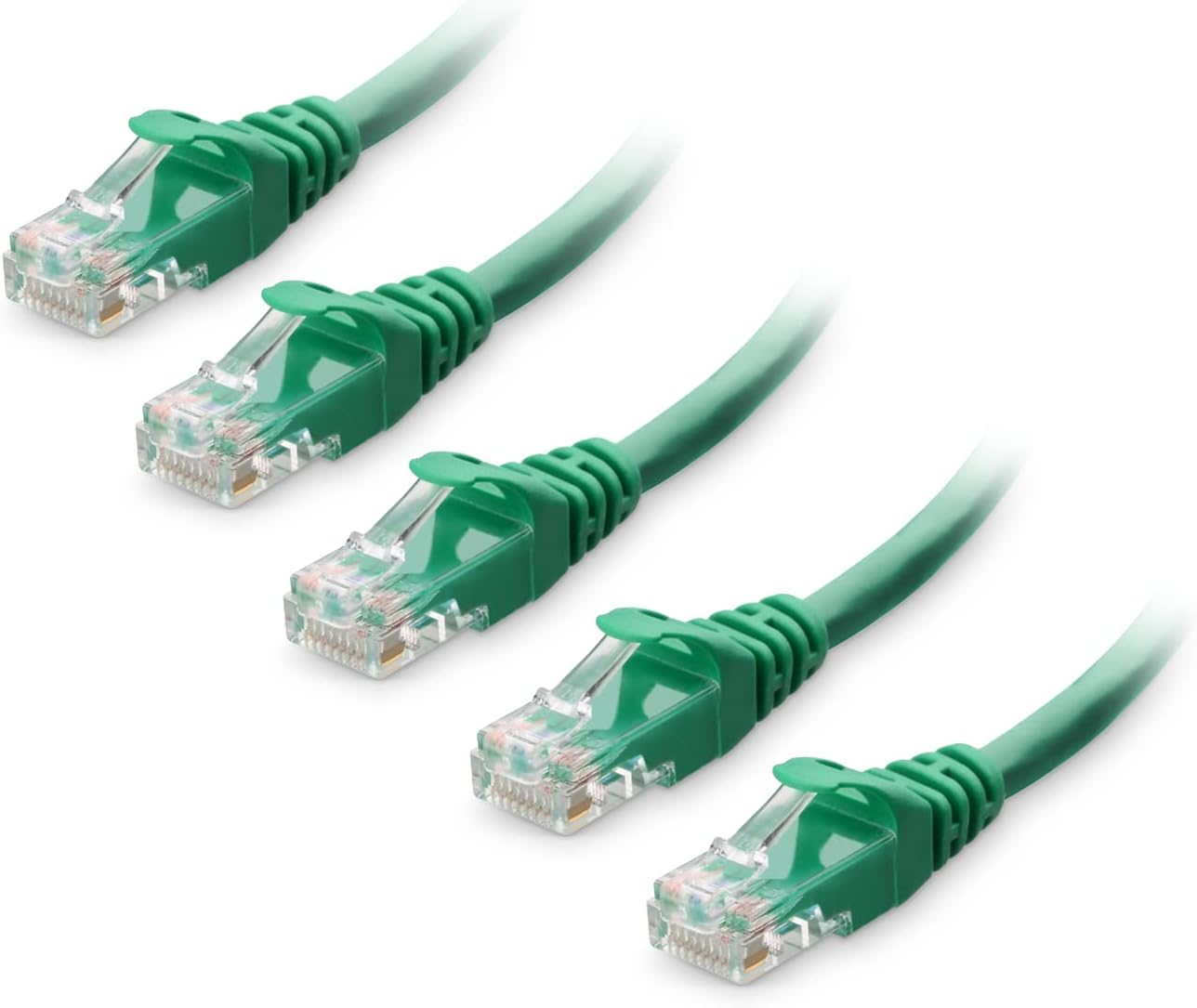 Cable Matters 5-Pack 10Gbps Snagless Short Cat 6 Ethernet Cable - 30Cm, Cat 6 Cable, Cat6 Cord, Ethernet Cord, Black